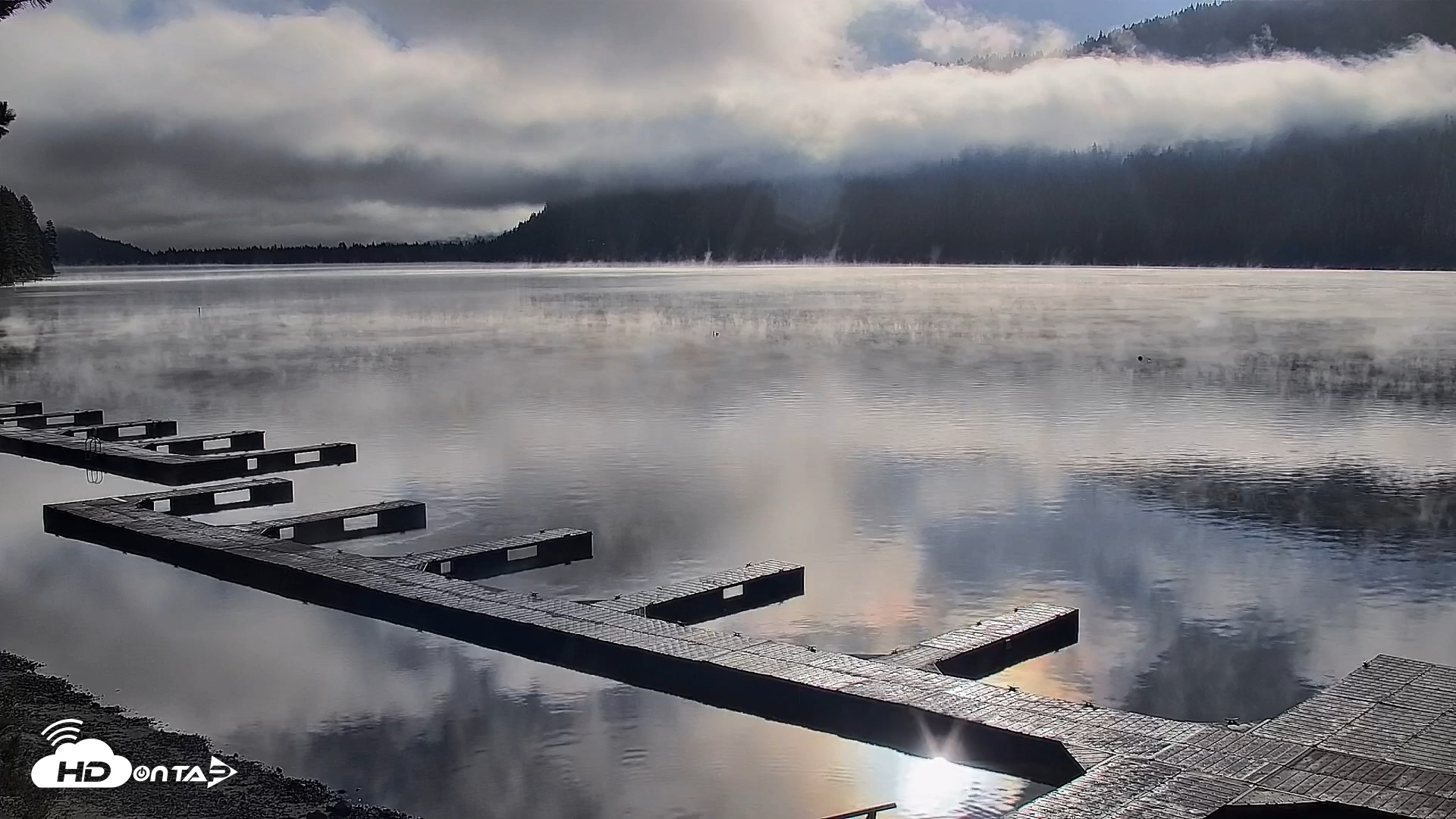 Snapshot of Donner Lake and Village Live Webcam taken Oct 12, 2025, 8:54am PDT