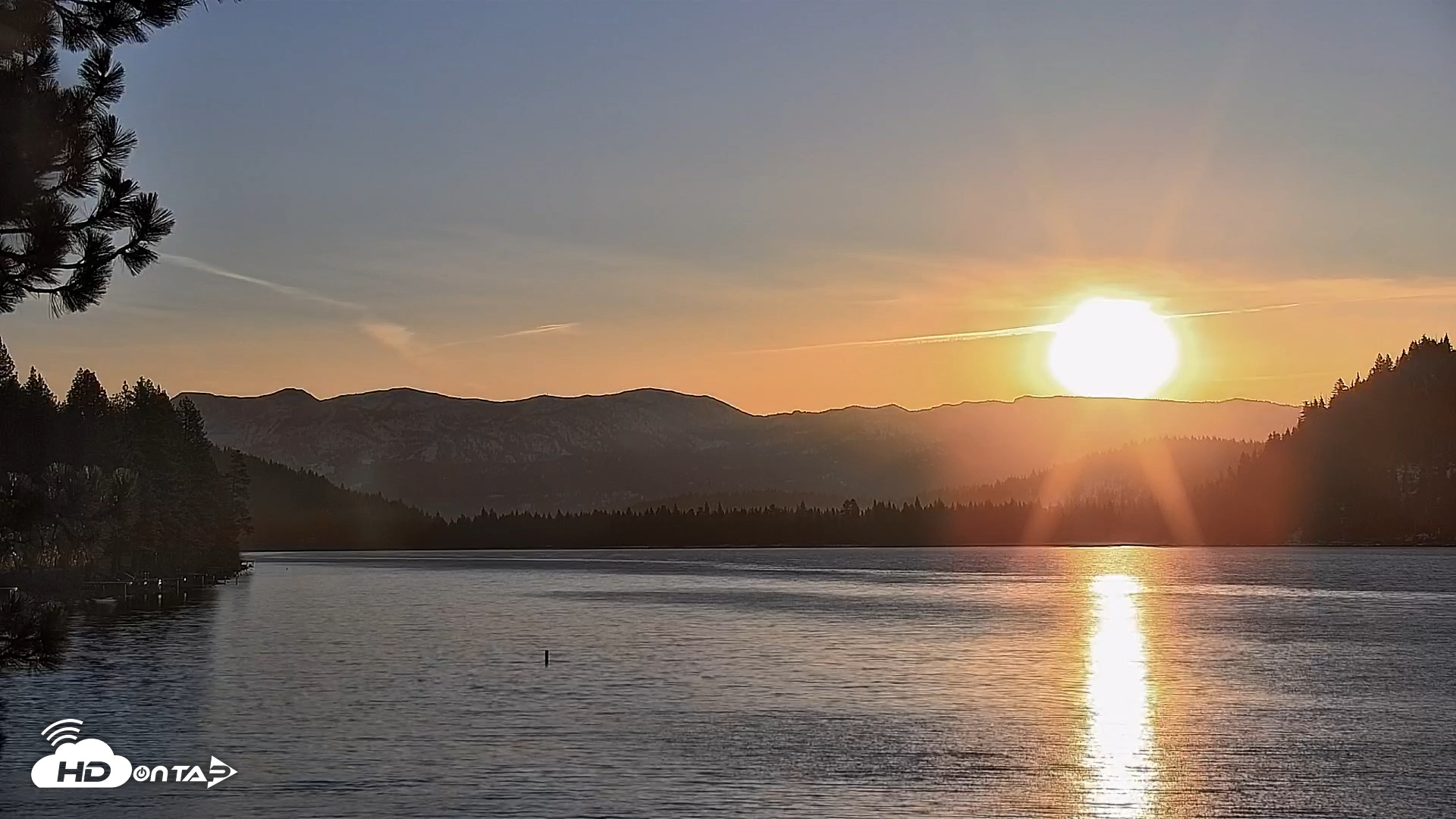 Snapshot of Donner Lake and Village Live Webcam taken Mar 6, 2026, 6:45am PST