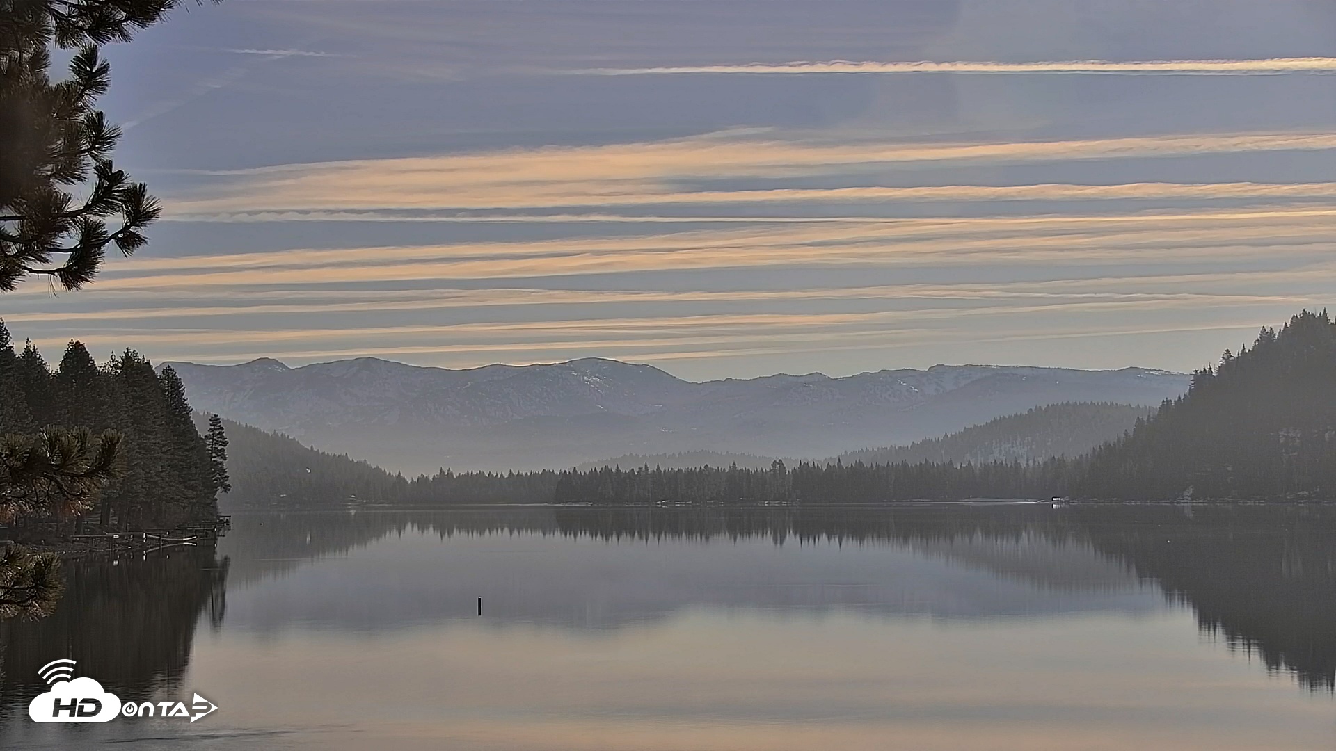 Snapshot of Donner Lake and Village Live Webcam taken Mar 9, 2026, 8:55am PDT