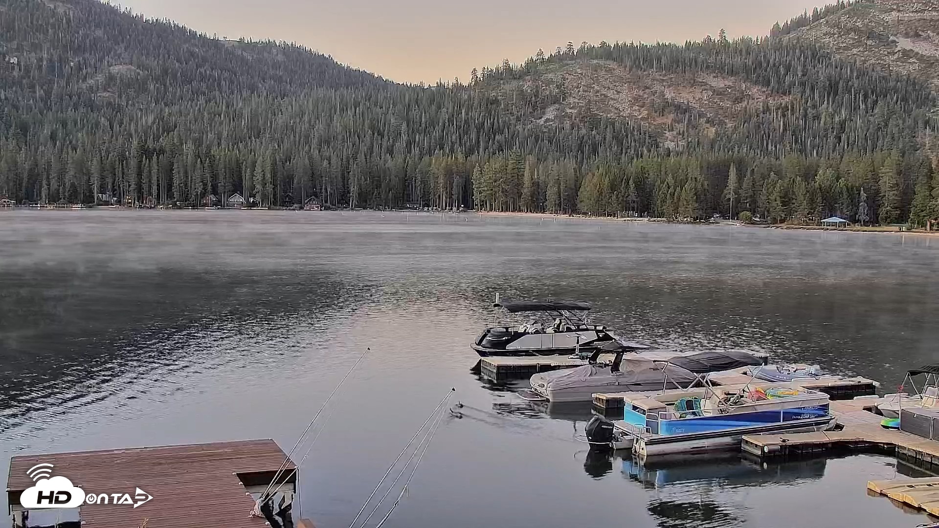 Snapshot of Donner Lake and Village Live Webcam taken Sep 19, 2026, 6:44am PDT