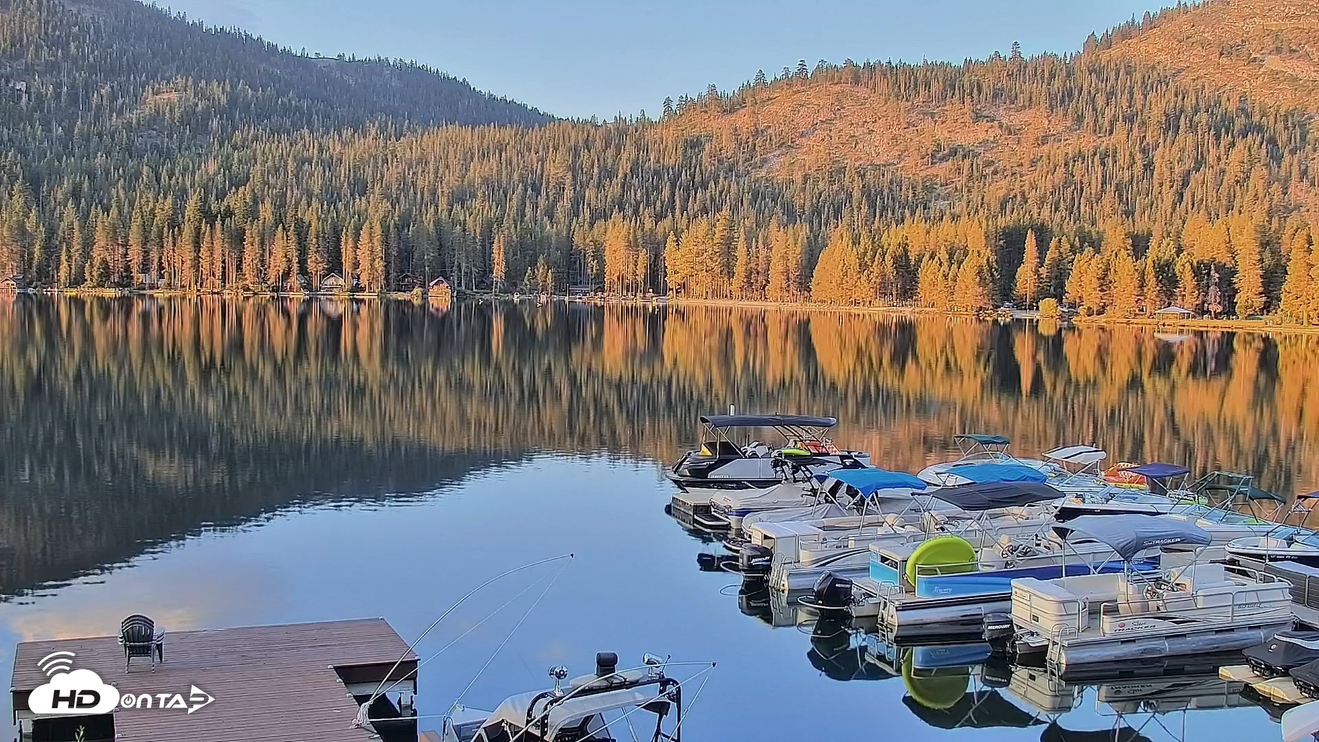 Snapshot of Donner Lake and Village Live Webcam taken Aug 11, 2026, 6:31am PDT