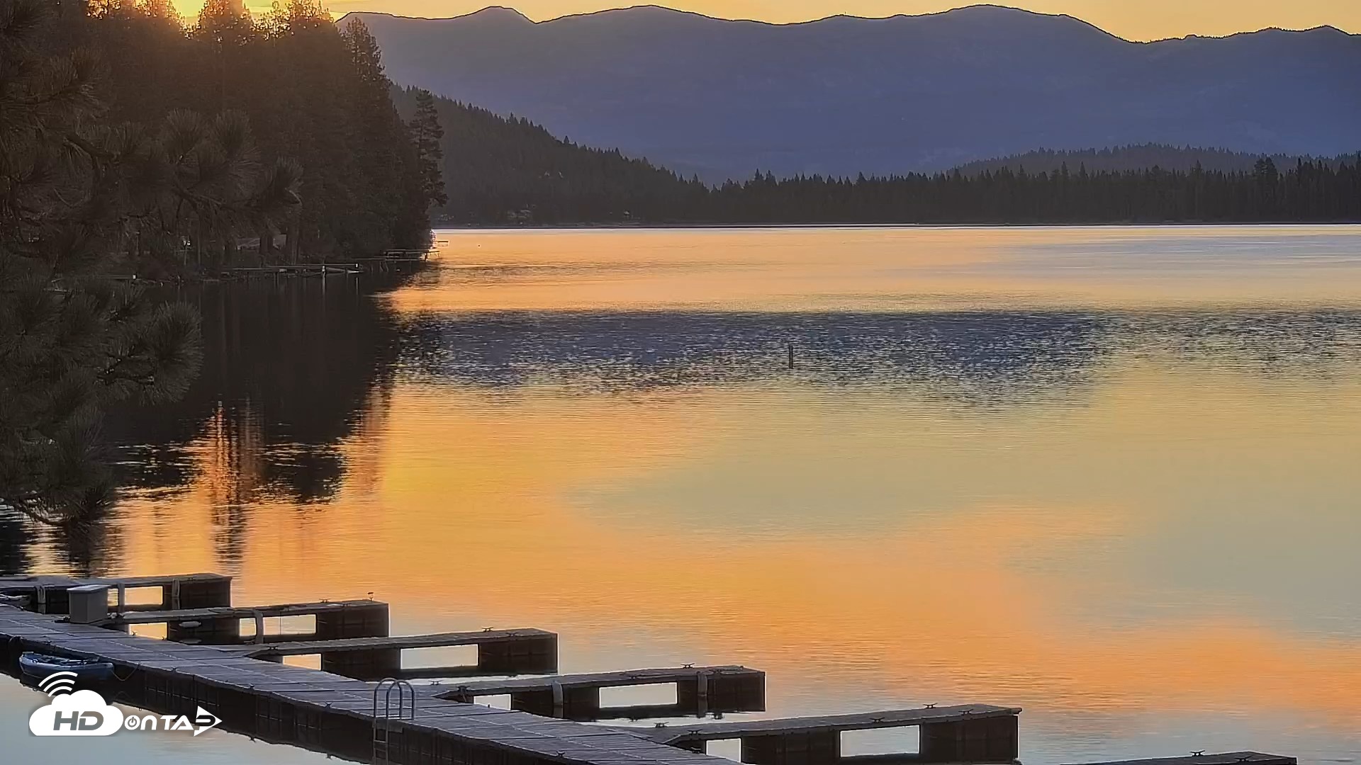 Snapshot of Donner Lake and Village Live Webcam taken Sep 9, 2026, 6:33am PDT