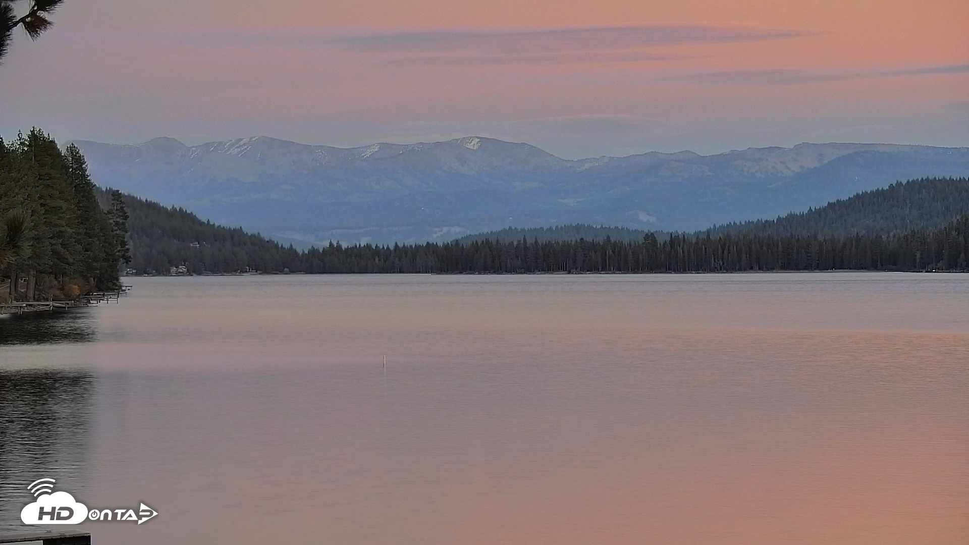 Snapshot of Donner Lake and Village Live Webcam taken Nov 3, 2025, 5:05pm PST