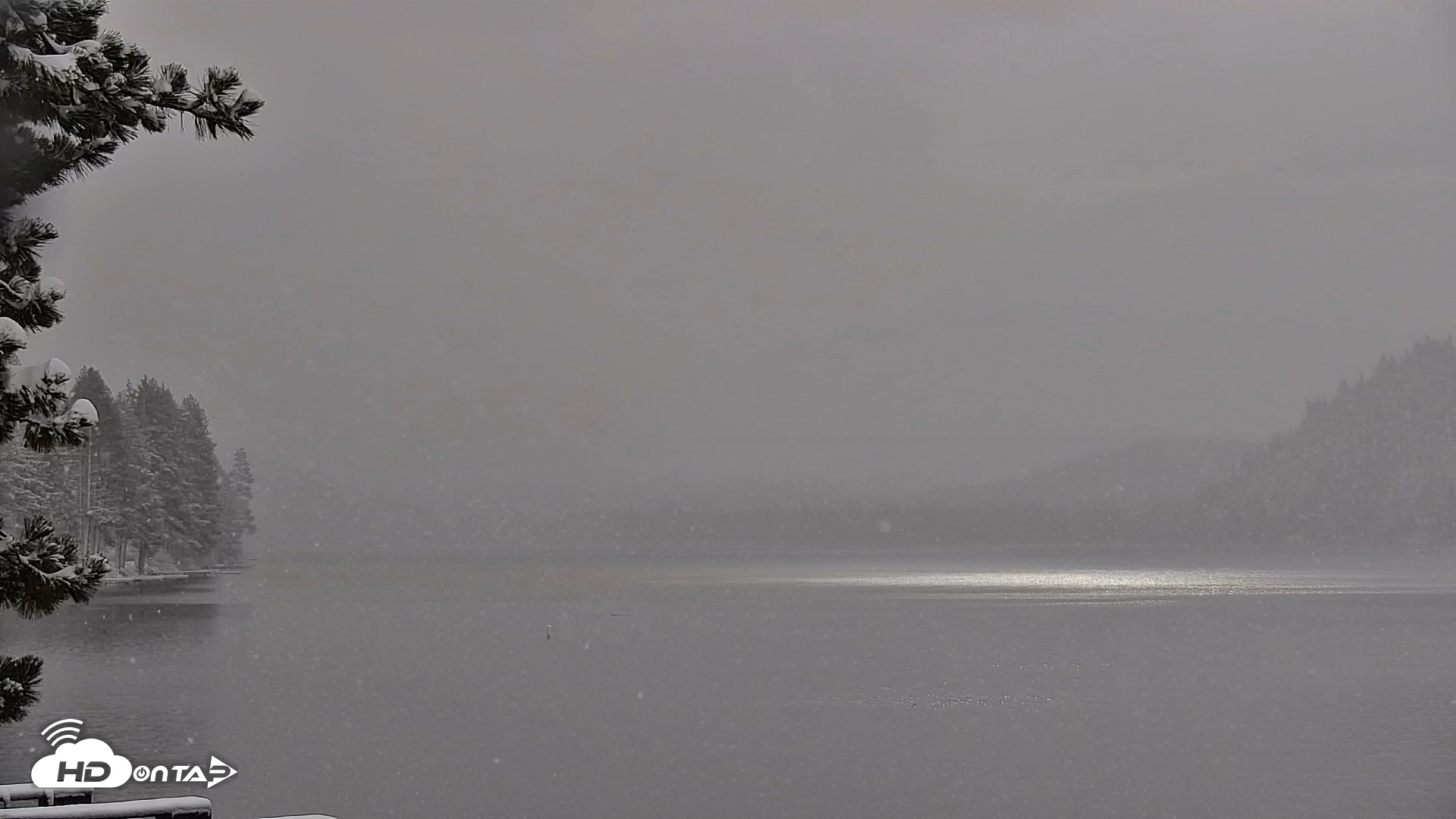 Snapshot of Donner Lake and Village Live Webcam taken Apr 12, 2026, 8:40am PDT