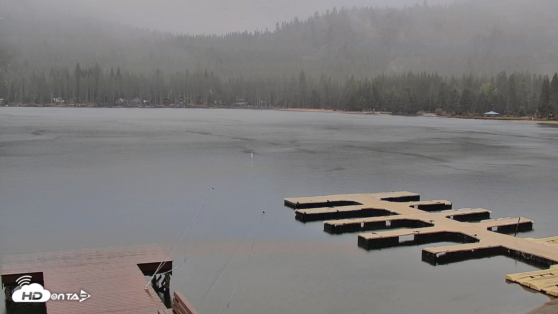 Snapshot of Donner Lake and Village Live Webcam taken Oct 13, 2025, 10:19am PDT