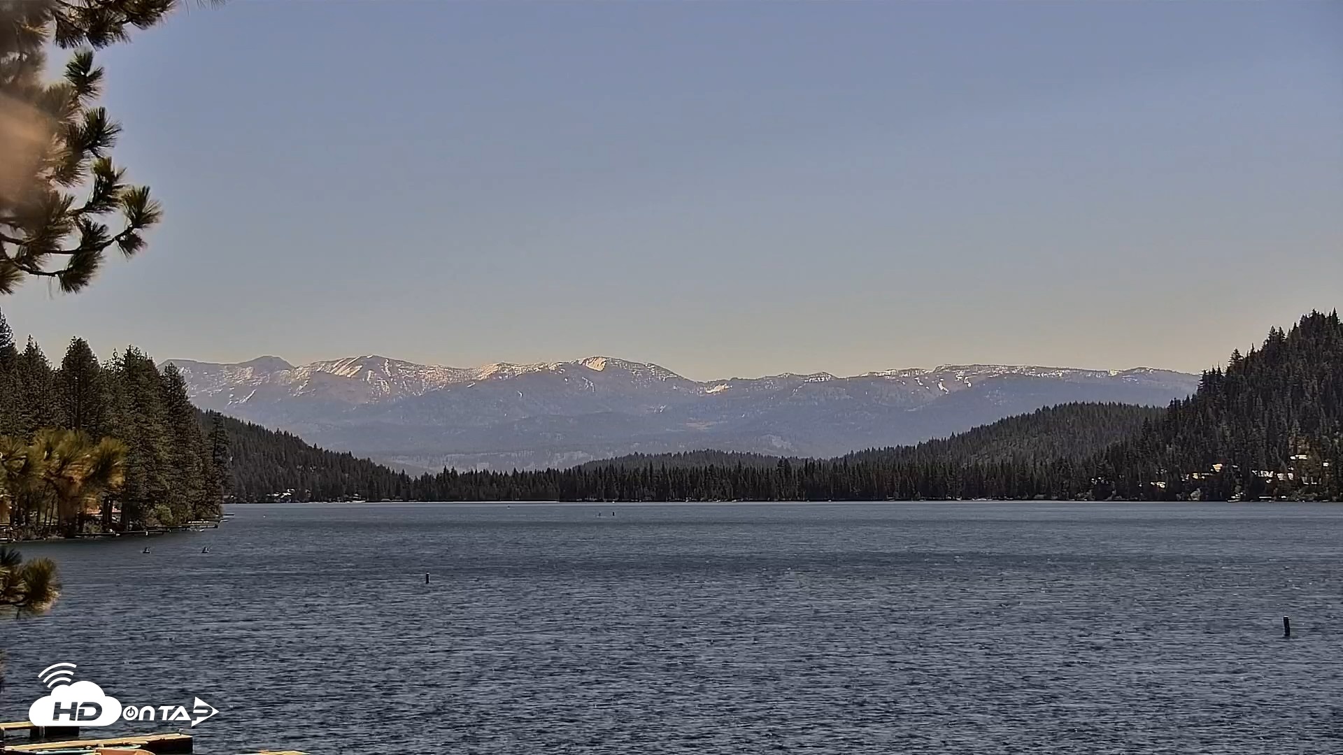 Snapshot of Donner Lake and Village Live Webcam taken May 15, 2026, 11:00am PDT