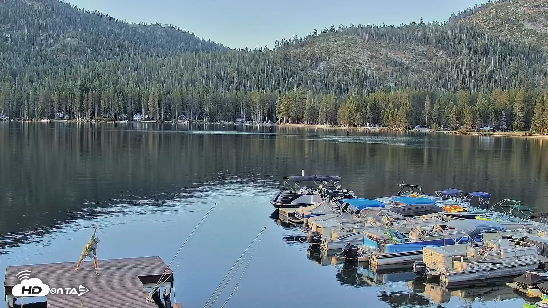 Snapshot of Donner Lake and Village Live Webcam taken Sep 12, 2026, 7:25am PDT