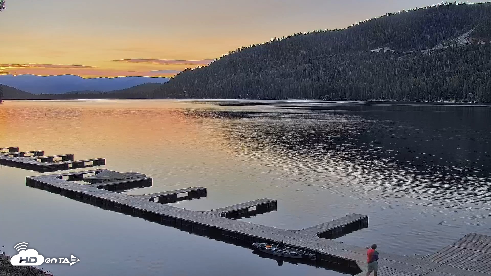Snapshot of Donner Lake and Village Live Webcam taken Sep 11, 2026, 6:39am PDT
