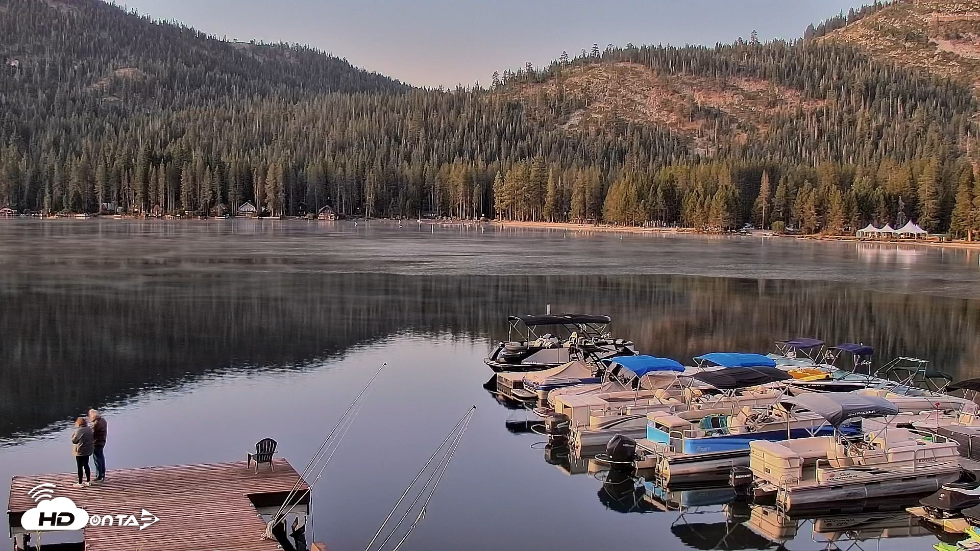 Snapshot of Donner Lake and Village Live Webcam taken Sep 14, 2026, 6:30am PDT