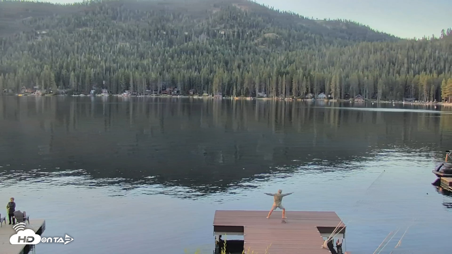Snapshot of Donner Lake and Village Live Webcam taken Sep 12, 2026, 7:25am PDT