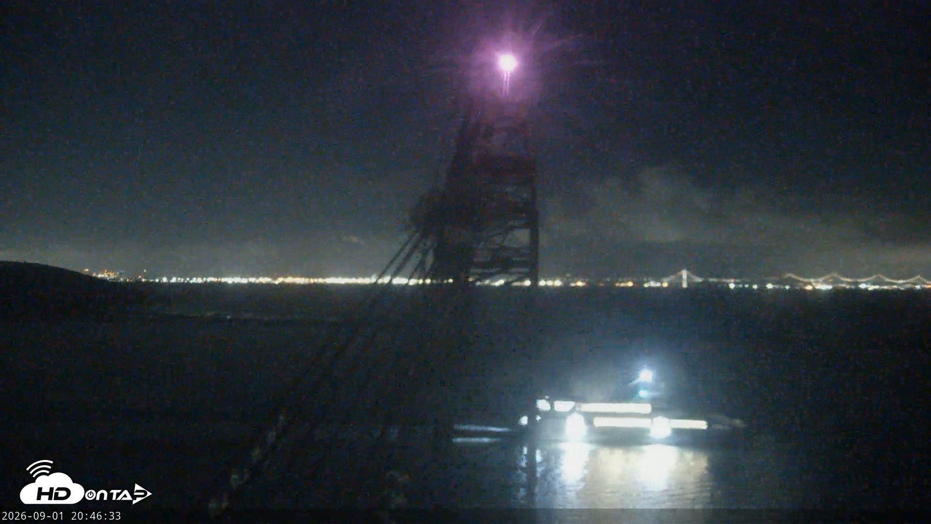 Snapshot of San Francisco Bay Osprey Nest Live Webcam taken Sep 1, 2026, 8:47pm PDT