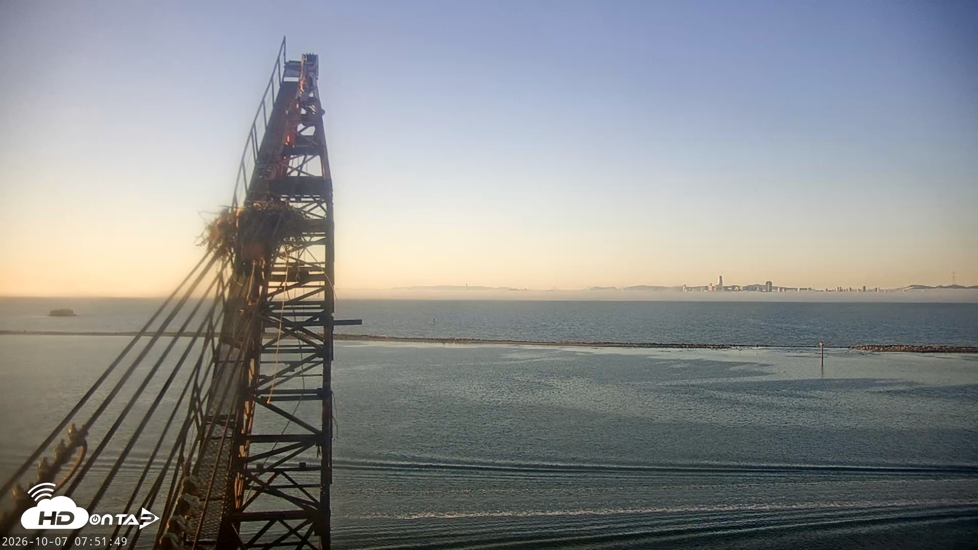 Snapshot of San Francisco Bay Osprey Nest Live Webcam taken Oct 7, 2026, 7:52am PDT