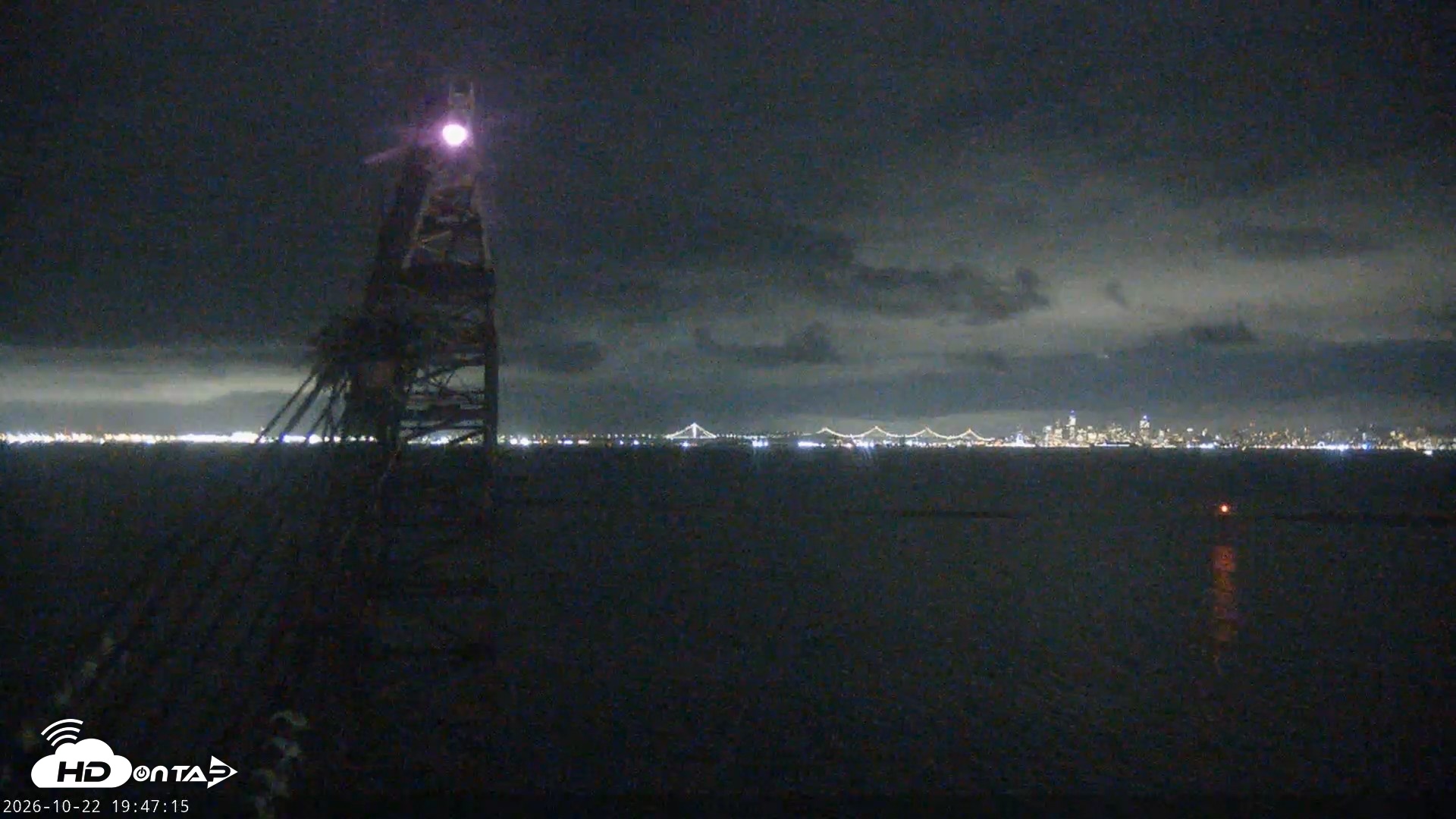 Snapshot of San Francisco Bay Osprey Nest Live Webcam taken Oct 22, 2026, 7:48pm PDT