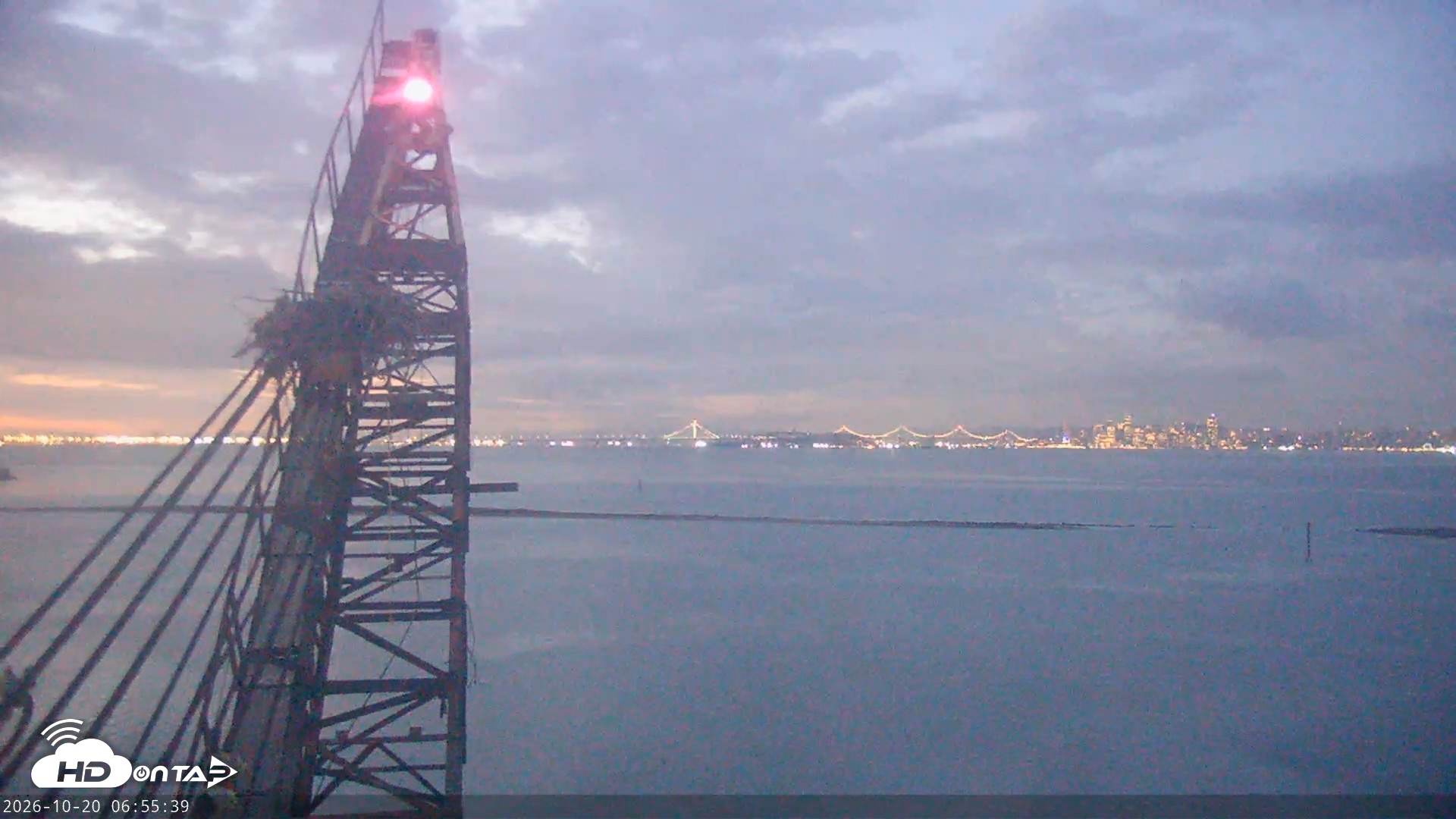 Snapshot of San Francisco Bay Osprey Nest Live Webcam taken Oct 20, 2026, 6:56am PDT