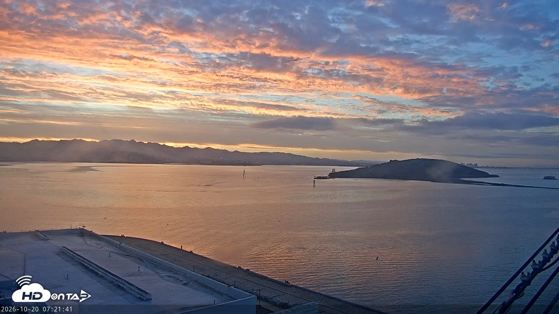 Snapshot of San Francisco Bay Osprey Nest Live Webcam taken Oct 20, 2026, 7:22am PDT