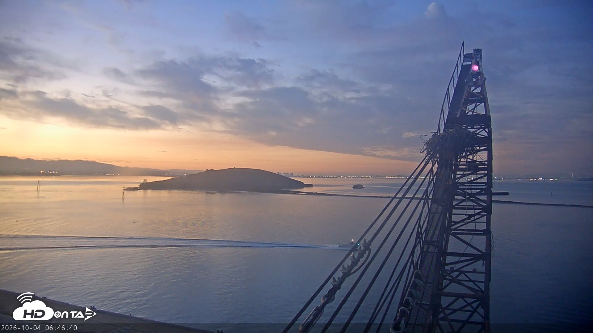 Snapshot of San Francisco Bay Osprey Nest Live Webcam taken Oct 4, 2026, 6:47am PDT