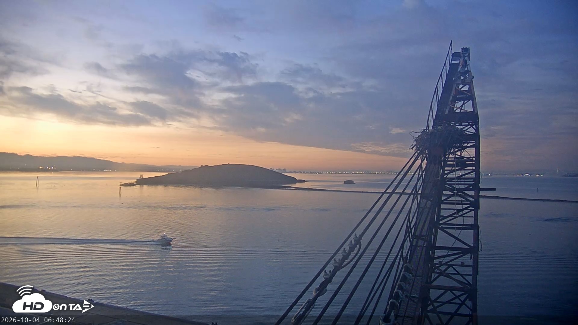 Snapshot of San Francisco Bay Osprey Nest Live Webcam taken Oct 4, 2026, 6:49am PDT
