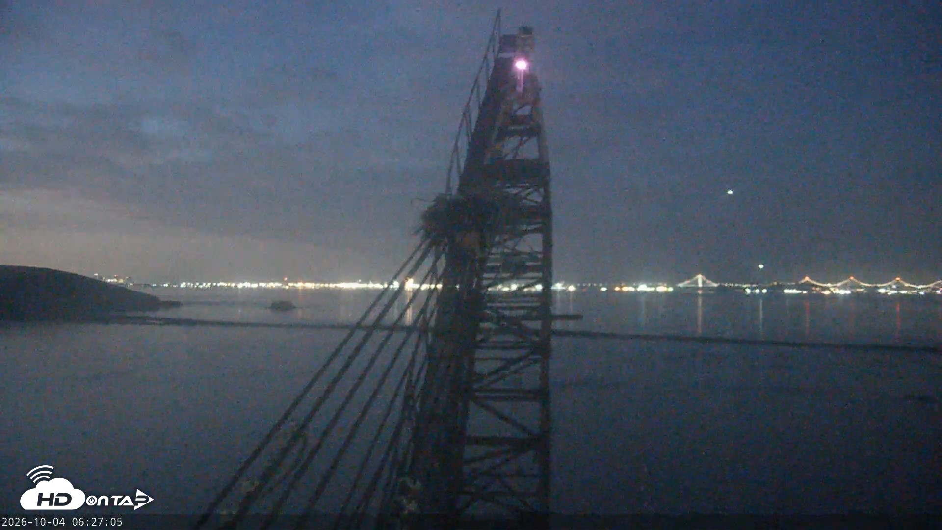 Snapshot of San Francisco Bay Osprey Nest Live Webcam taken Oct 4, 2026, 6:28am PDT