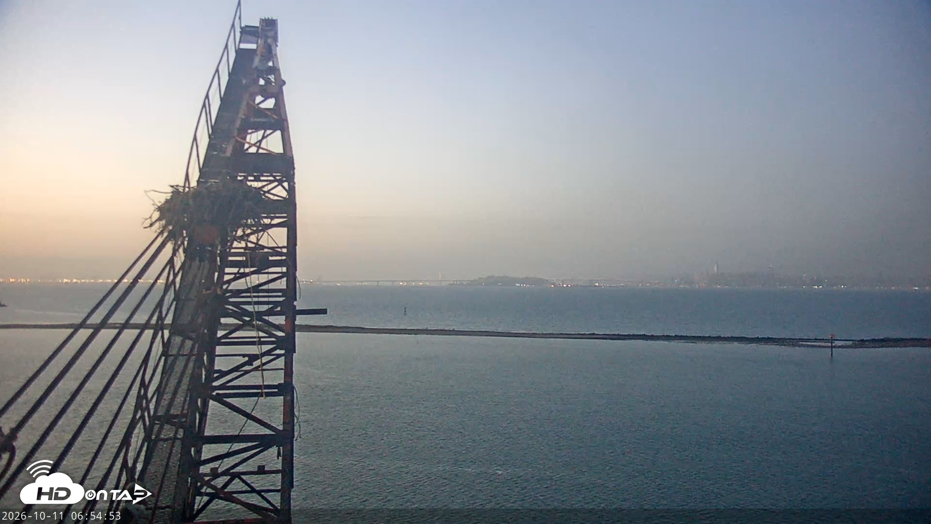 Snapshot of San Francisco Bay Osprey Nest Live Webcam taken Oct 11, 2026, 6:55am PDT