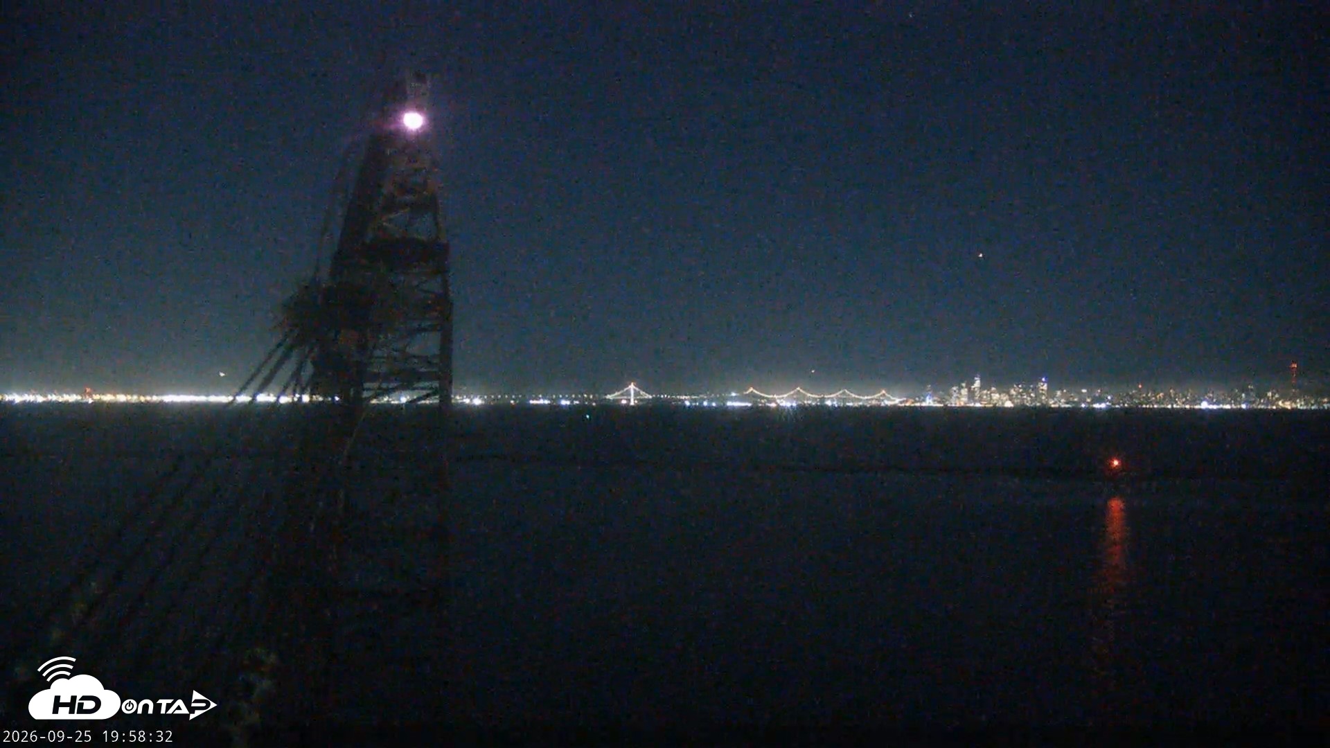 Snapshot of San Francisco Bay Osprey Nest Live Webcam taken Sep 25, 2026, 7:59pm PDT