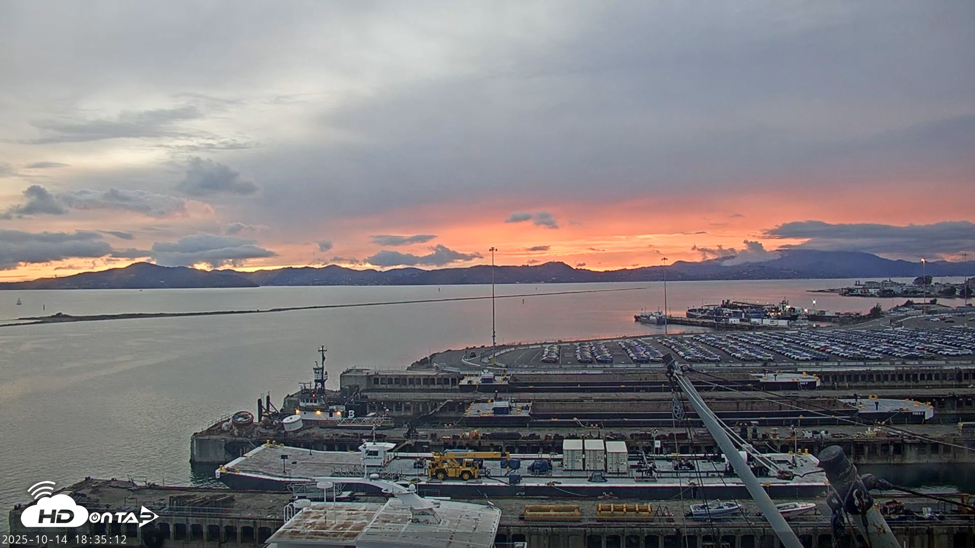Snapshot of San Francisco Bay Osprey Nest Live Webcam taken Oct 14, 2025, 6:35pm PDT