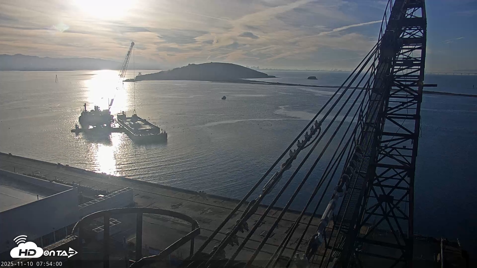 Snapshot of San Francisco Bay Osprey Nest Live Webcam taken Nov 10, 2025, 7:54am PST