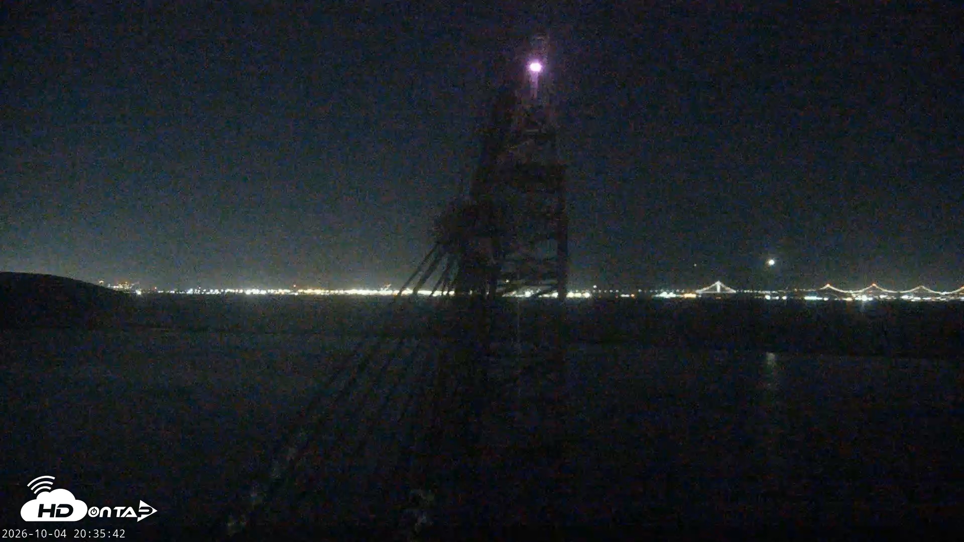 Snapshot of San Francisco Bay Osprey Nest Live Webcam taken Oct 4, 2026, 8:36pm PDT