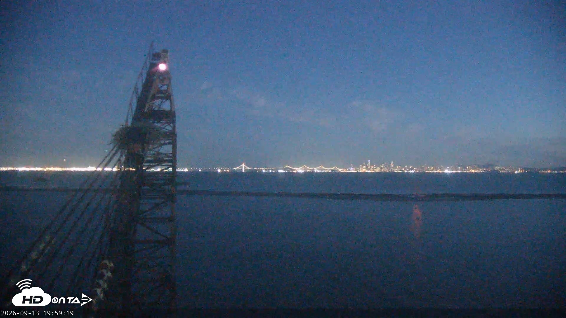 Snapshot of San Francisco Bay Osprey Nest Live Webcam taken Sep 13, 2026, 8:00pm PDT