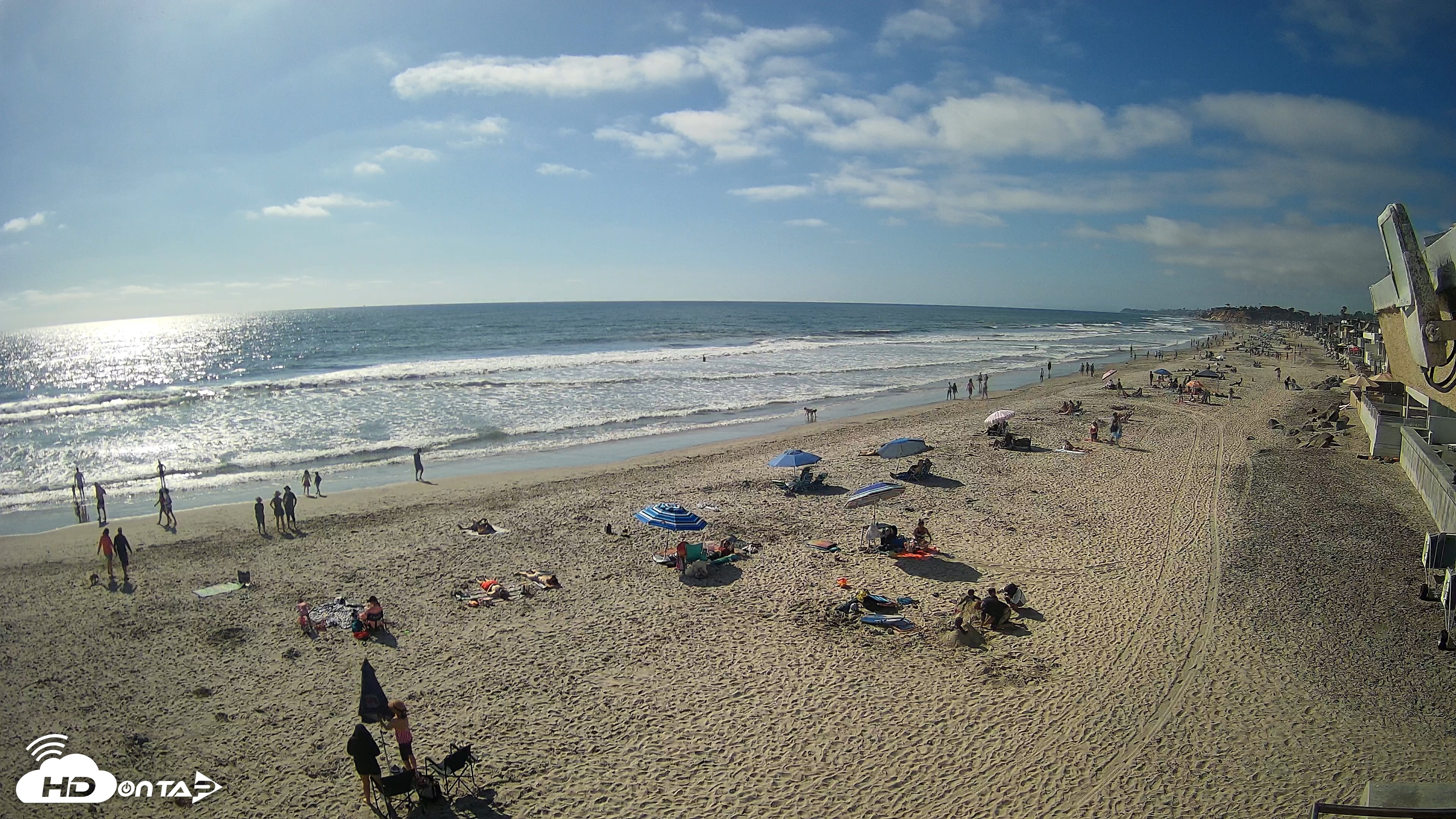 Snapshot of 17th St. Del Mar Beach - 4K NW View Live Cam taken May 30, 2026, 4:52pm PDT