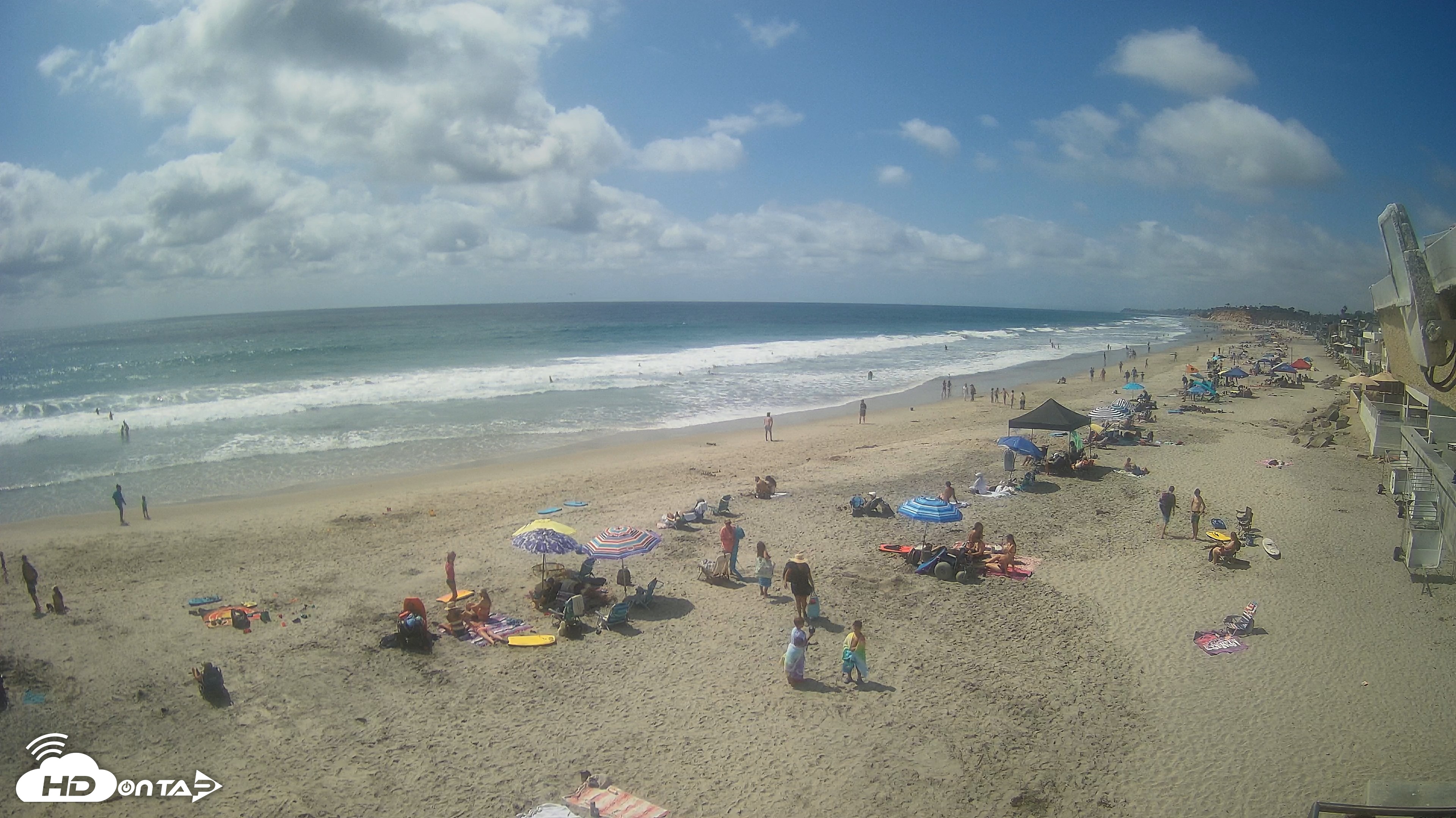 Snapshot of 17th St. Del Mar Beach - 4K NW View Live Cam taken Jun 30, 2026, 3:23pm PDT
