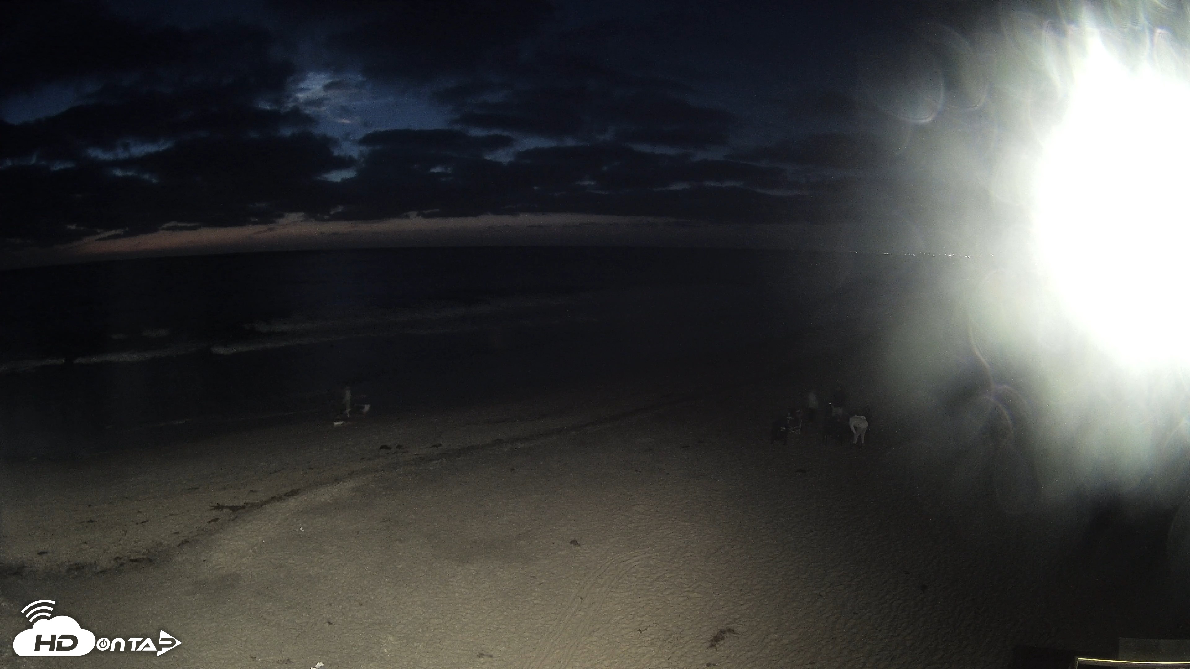 Snapshot of 17th St. Del Mar Beach - 4K NW View Live Cam taken Sep 19, 2026, 7:31pm PDT