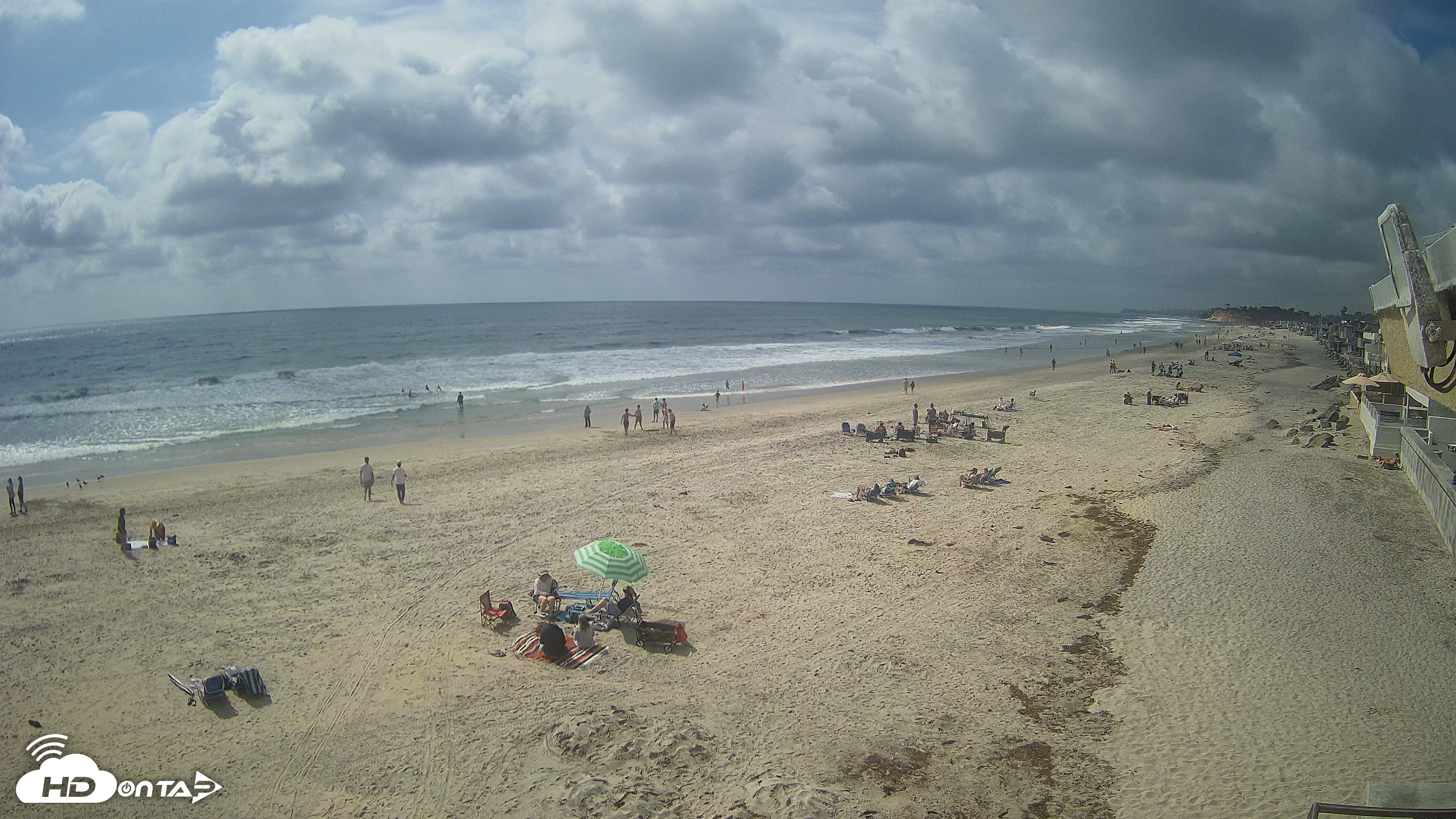 Snapshot of 17th St. Del Mar Beach - 4K NW View Live Cam taken May 16, 2026, 3:40pm PDT