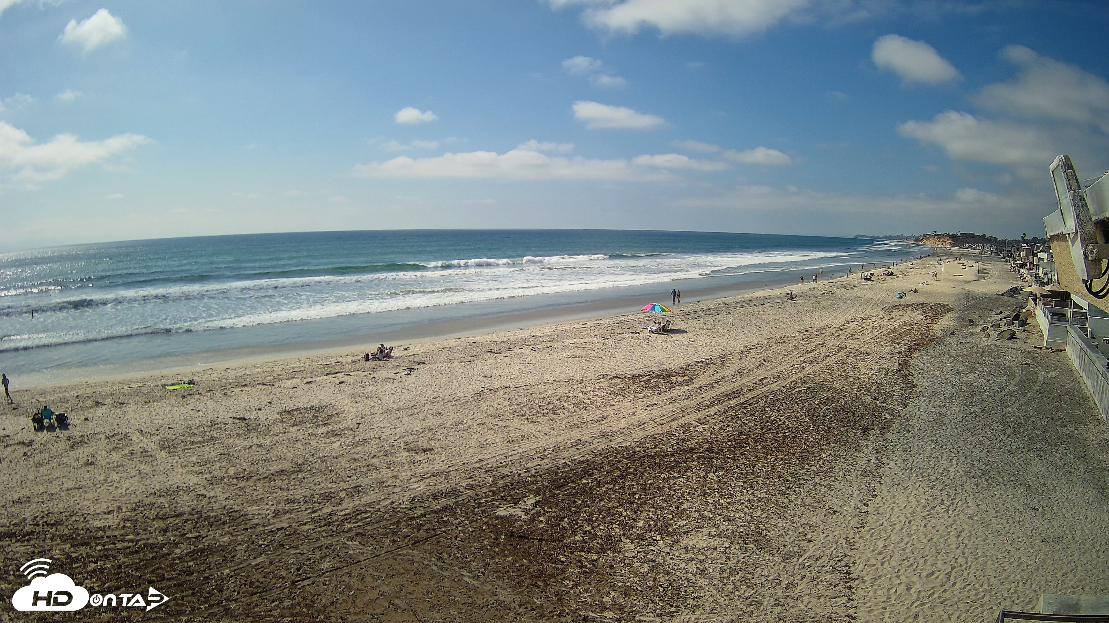 Snapshot of 17th St. Del Mar Beach - 4K NW View Live Cam taken May 8, 2026, 3:47pm PDT