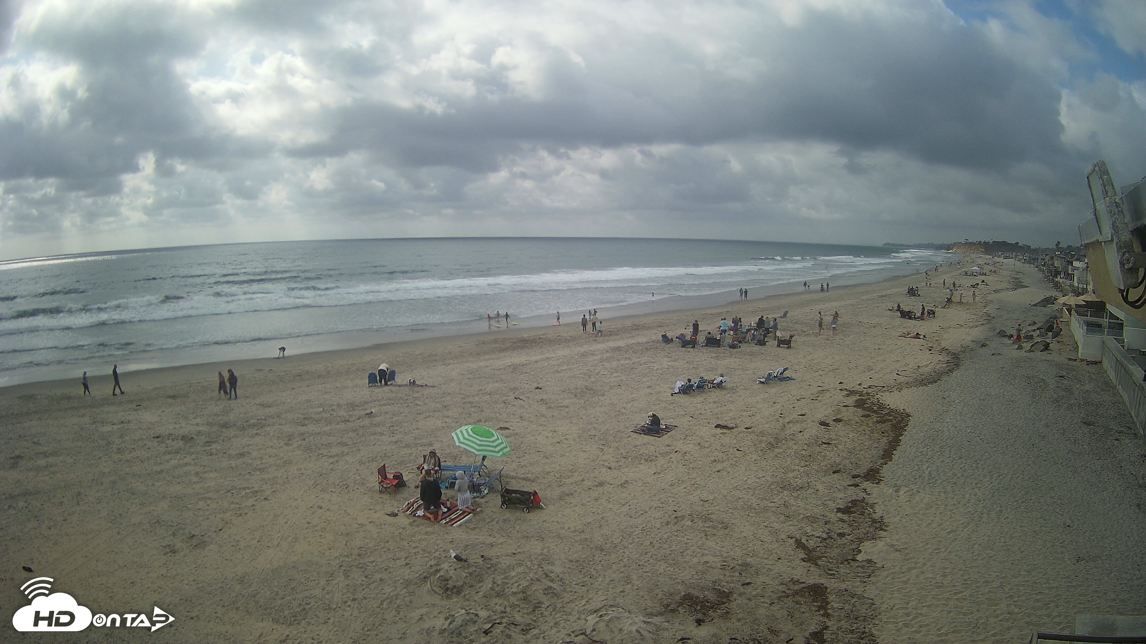 Snapshot of 17th St. Del Mar Beach - 4K NW View Live Cam taken May 16, 2026, 4:27pm PDT