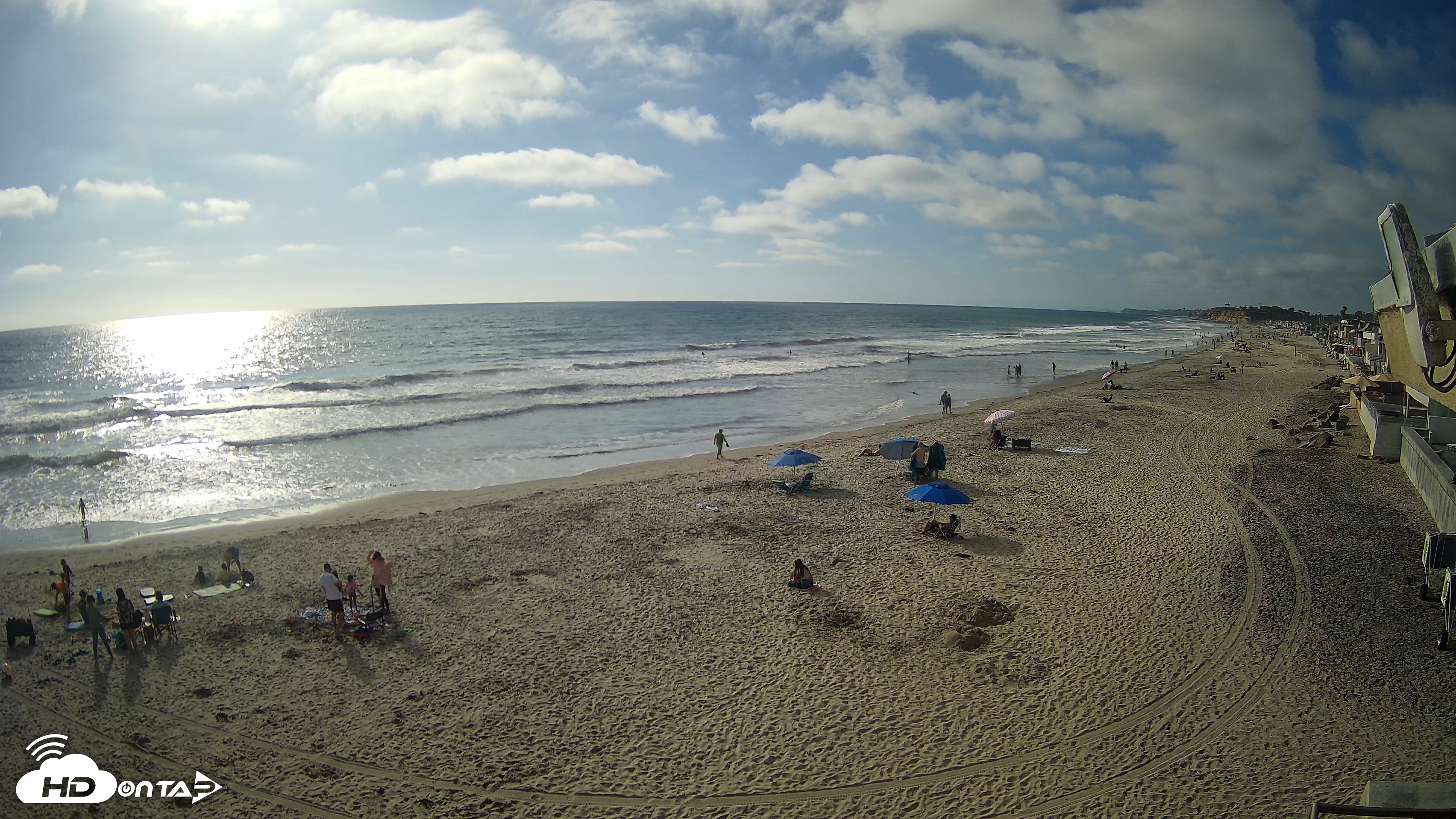 Snapshot of 17th St. Del Mar Beach - 4K NW View Live Cam taken May 30, 2026, 5:41pm PDT