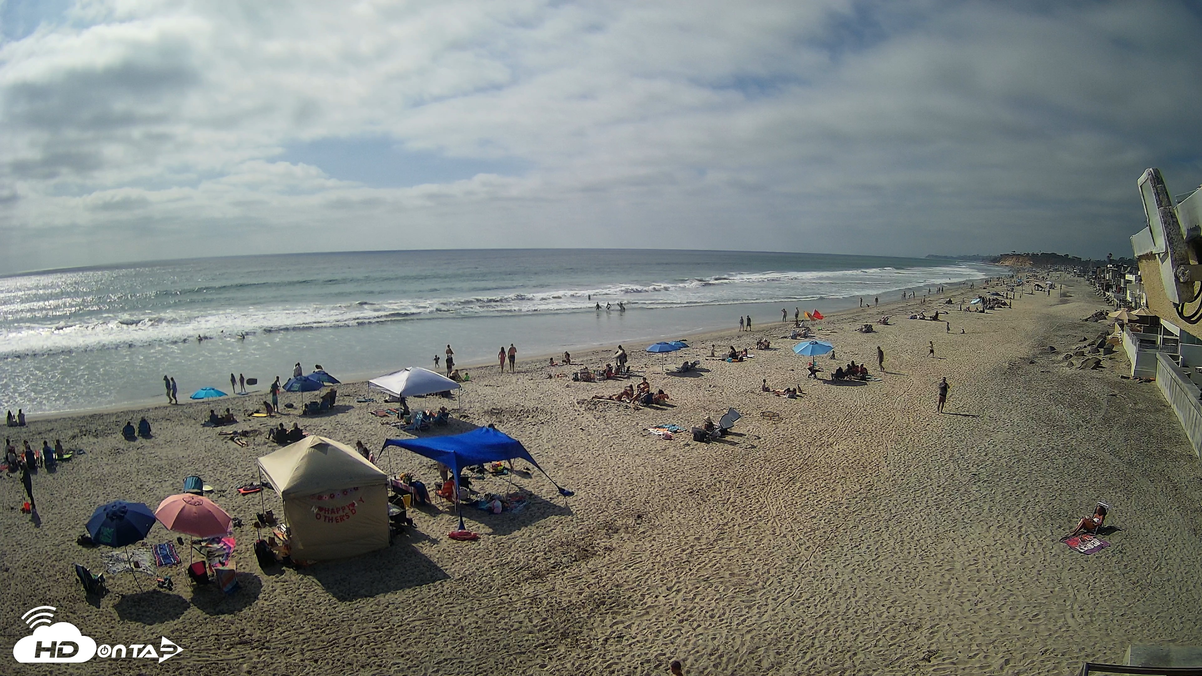 Snapshot of 17th St. Del Mar Beach - 4K NW View Live Cam taken May 10, 2026, 4:18pm PDT