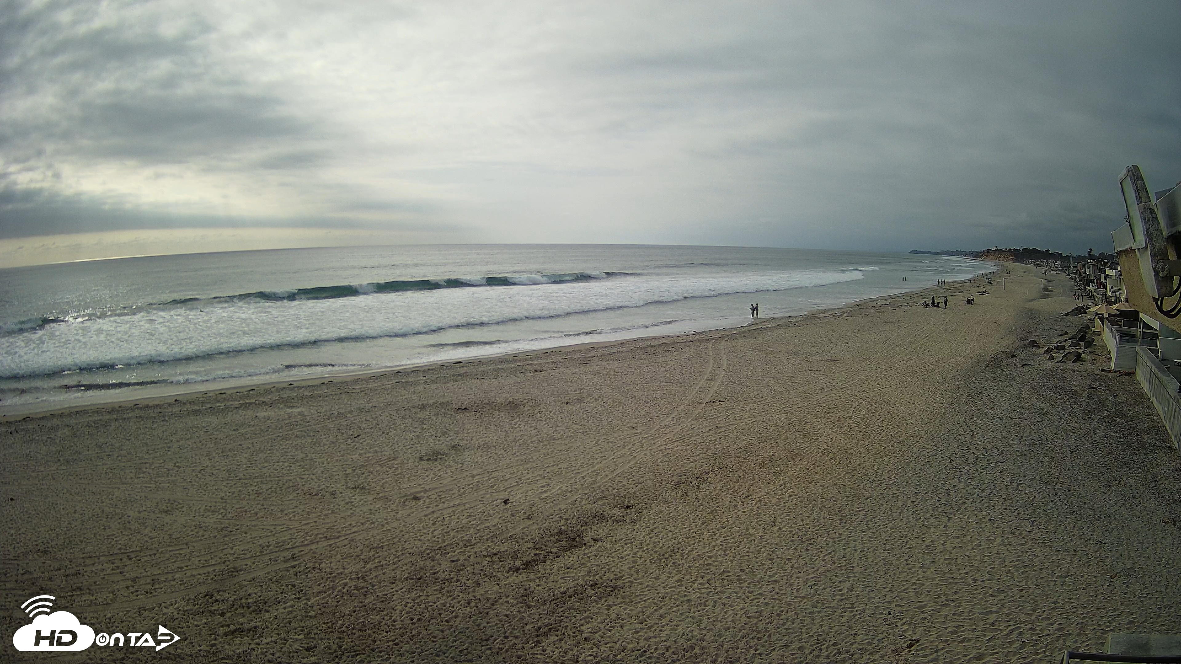 Snapshot of 17th St. Del Mar Beach - 4K NW View Live Cam taken May 12, 2026, 5:15pm PDT