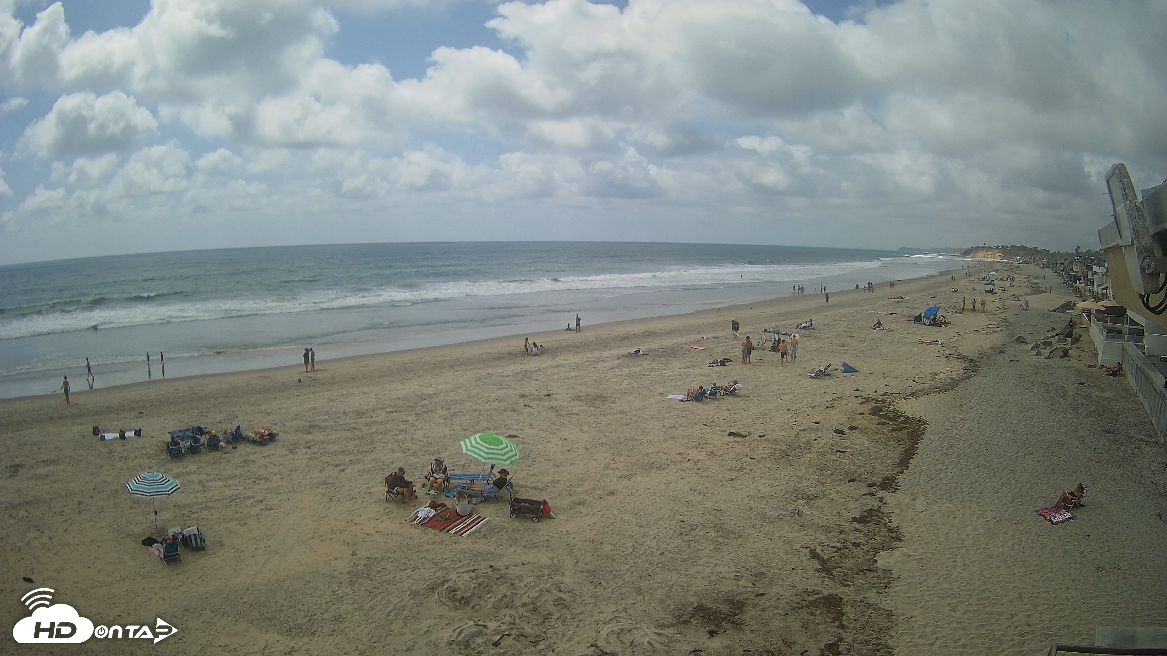 Snapshot of 17th St. Del Mar Beach - 4K NW View Live Cam taken May 16, 2026, 3:01pm PDT