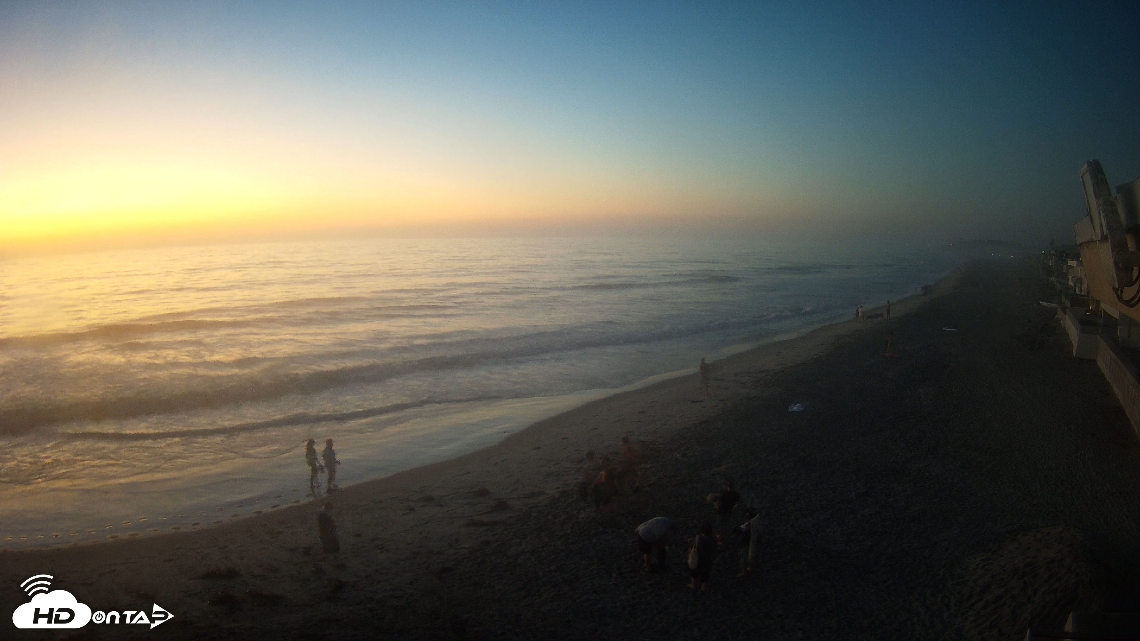 Snapshot of 17th St. Del Mar Beach - 4K NW View Live Cam taken Oct 7, 2026, 6:51pm PDT
