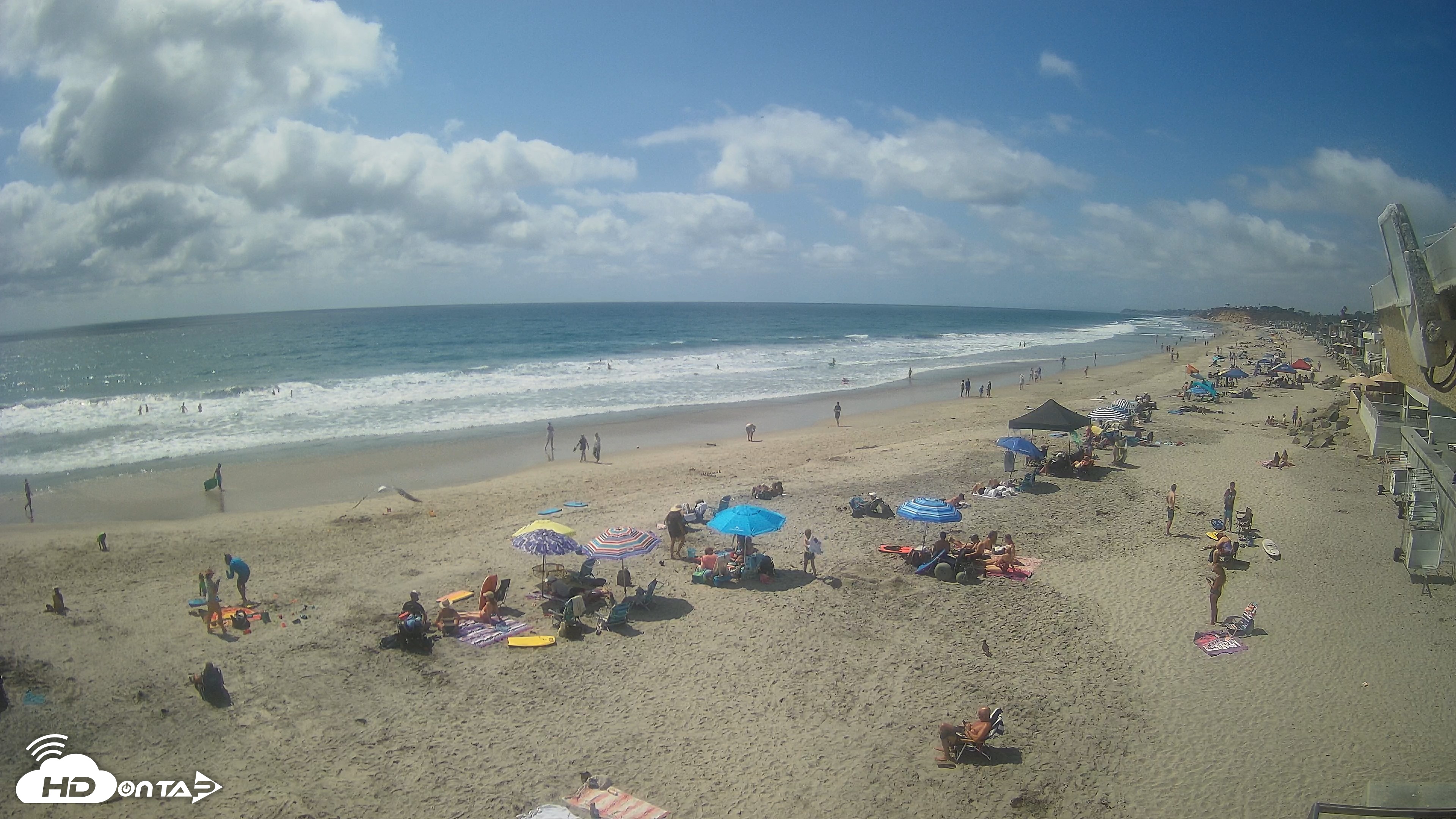 Snapshot of 17th St. Del Mar Beach - 4K NW View Live Cam taken Jun 30, 2026, 3:18pm PDT