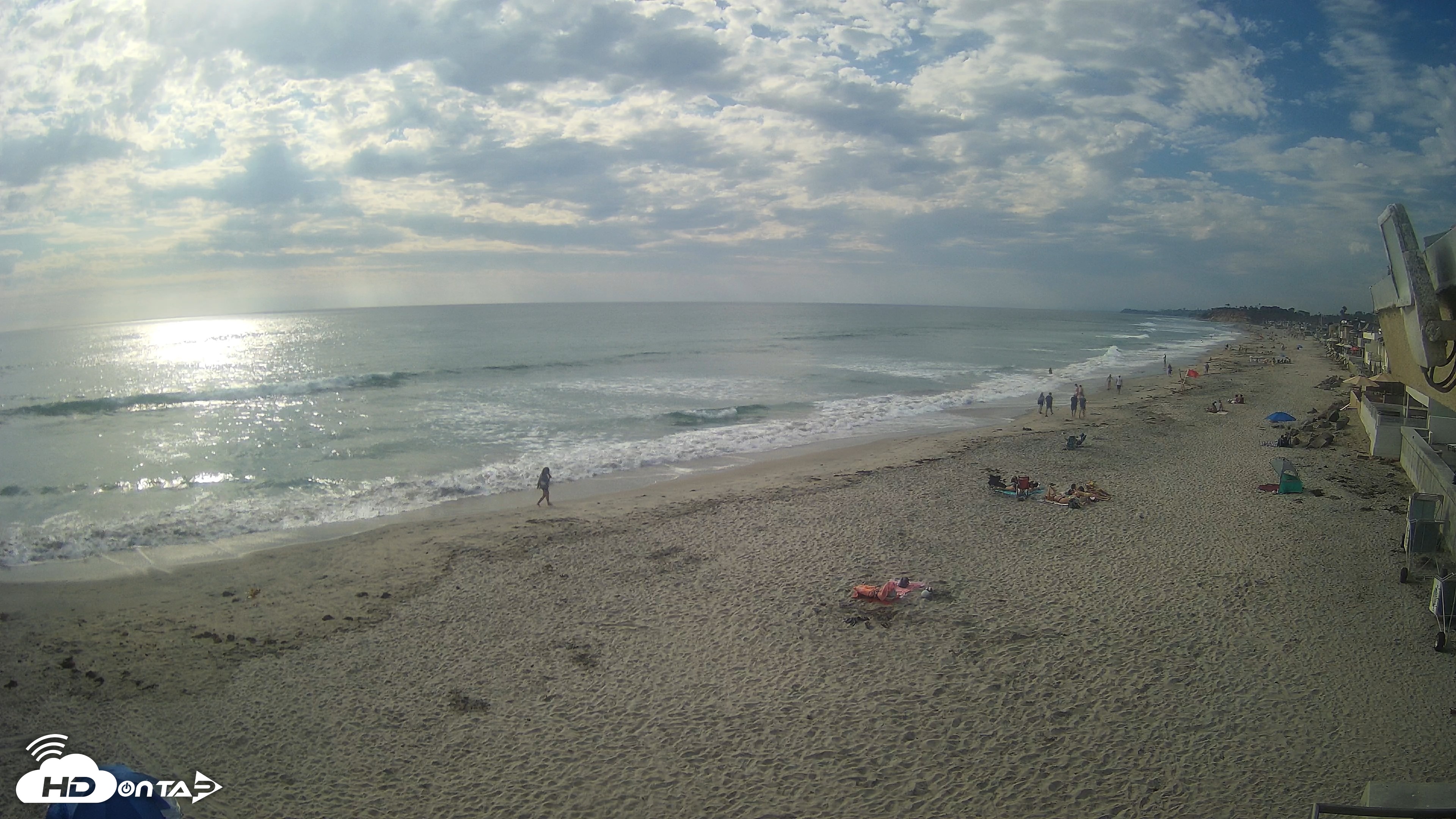 Snapshot of 17th St. Del Mar Beach - 4K NW View Live Cam taken Jun 23, 2026, 5:32pm PDT