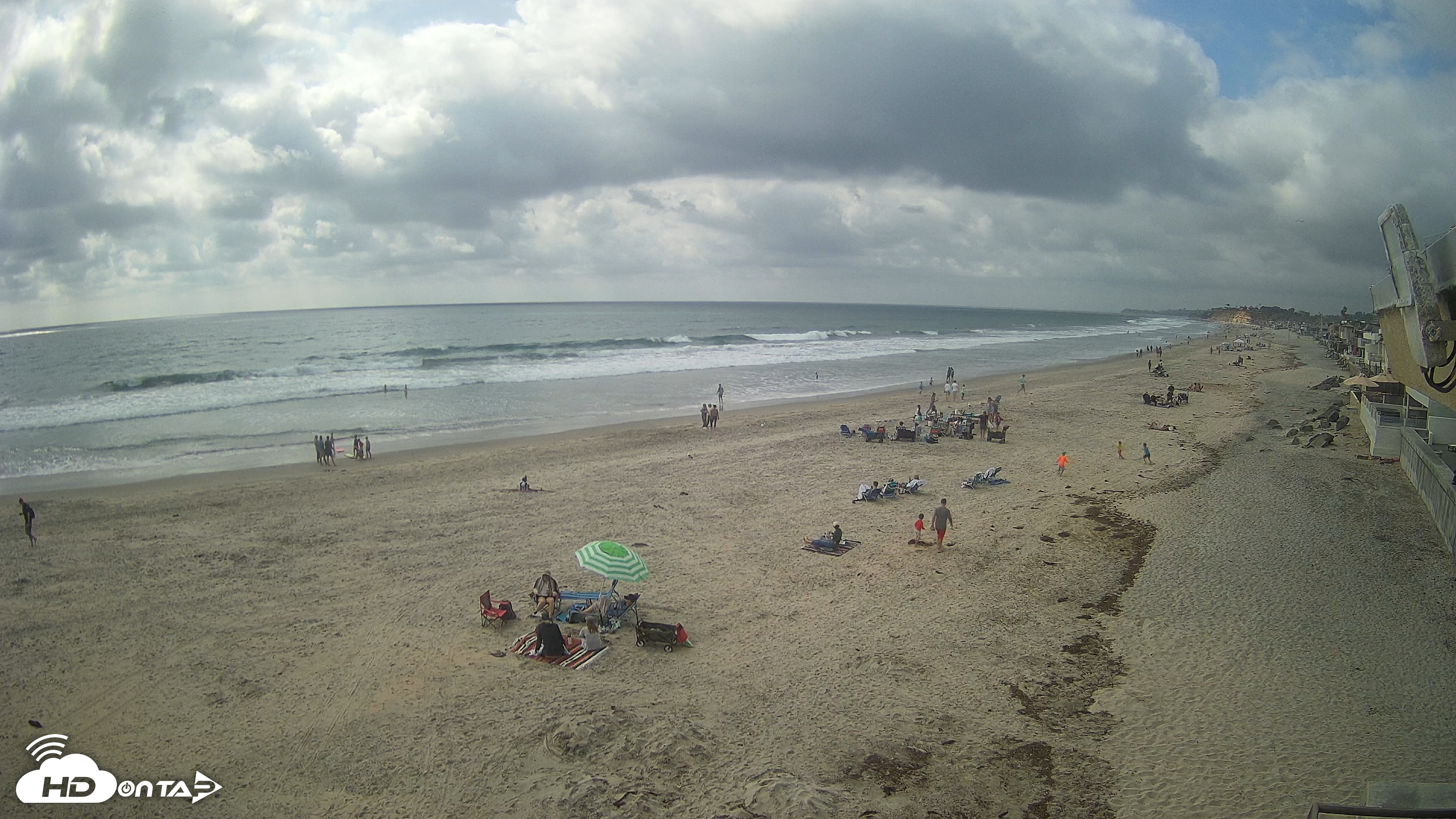 Snapshot of 17th St. Del Mar Beach - 4K NW View Live Cam taken May 16, 2026, 4:24pm PDT