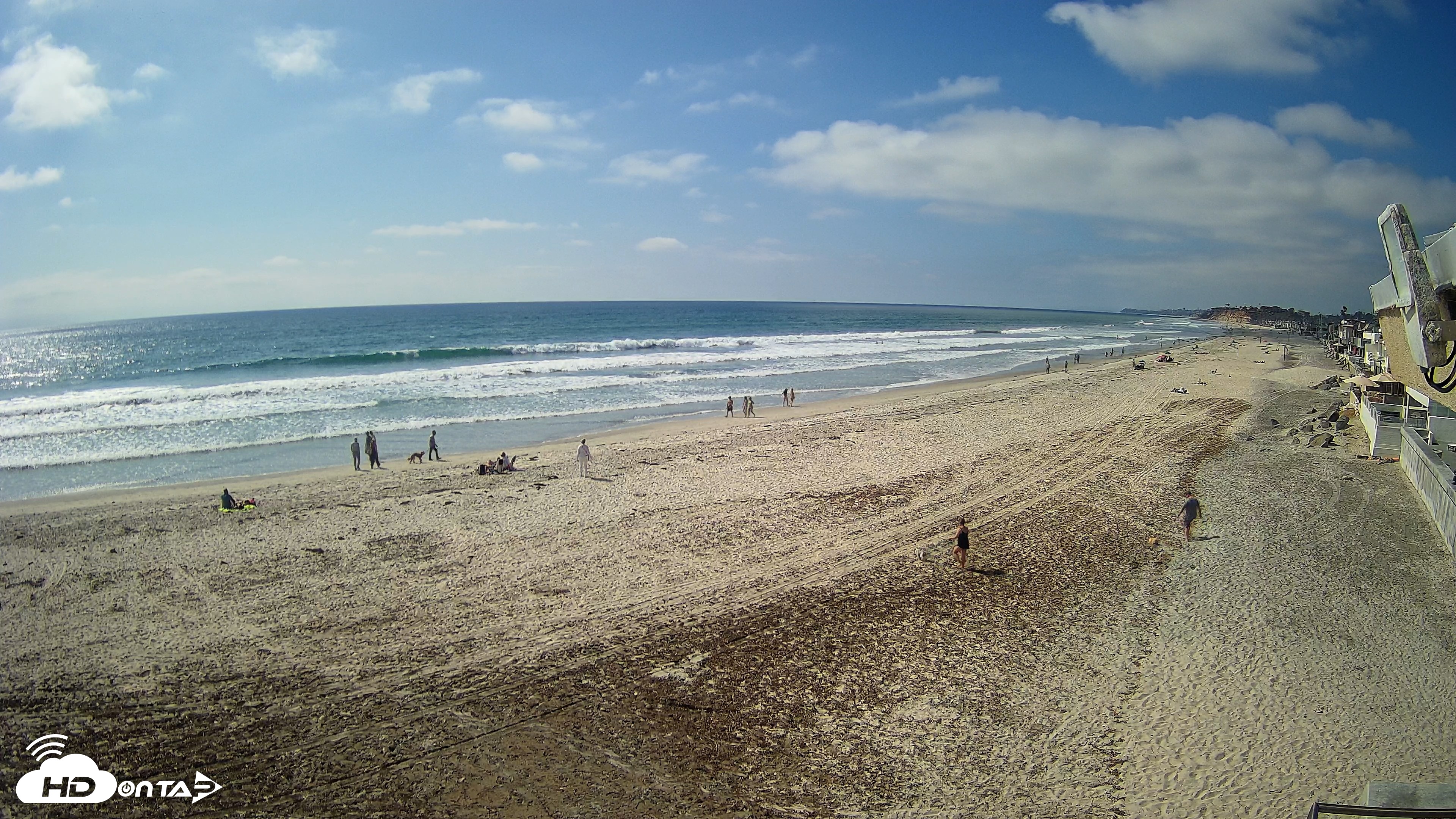 Snapshot of 17th St. Del Mar Beach - 4K NW View Live Cam taken May 8, 2026, 3:57pm PDT