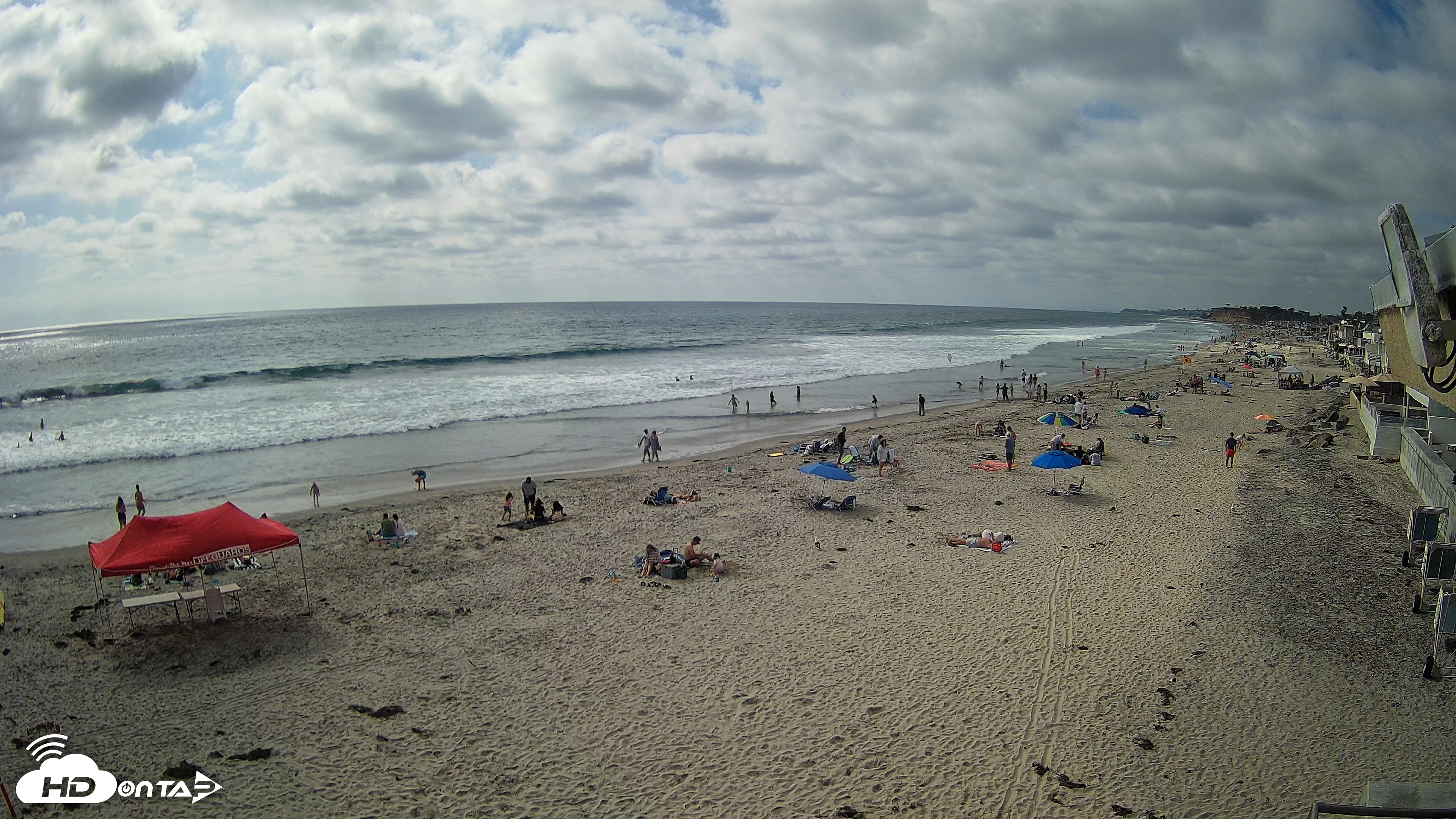 Snapshot of 17th St. Del Mar Beach - 4K NW View Live Cam taken May 23, 2026, 4:26pm PDT