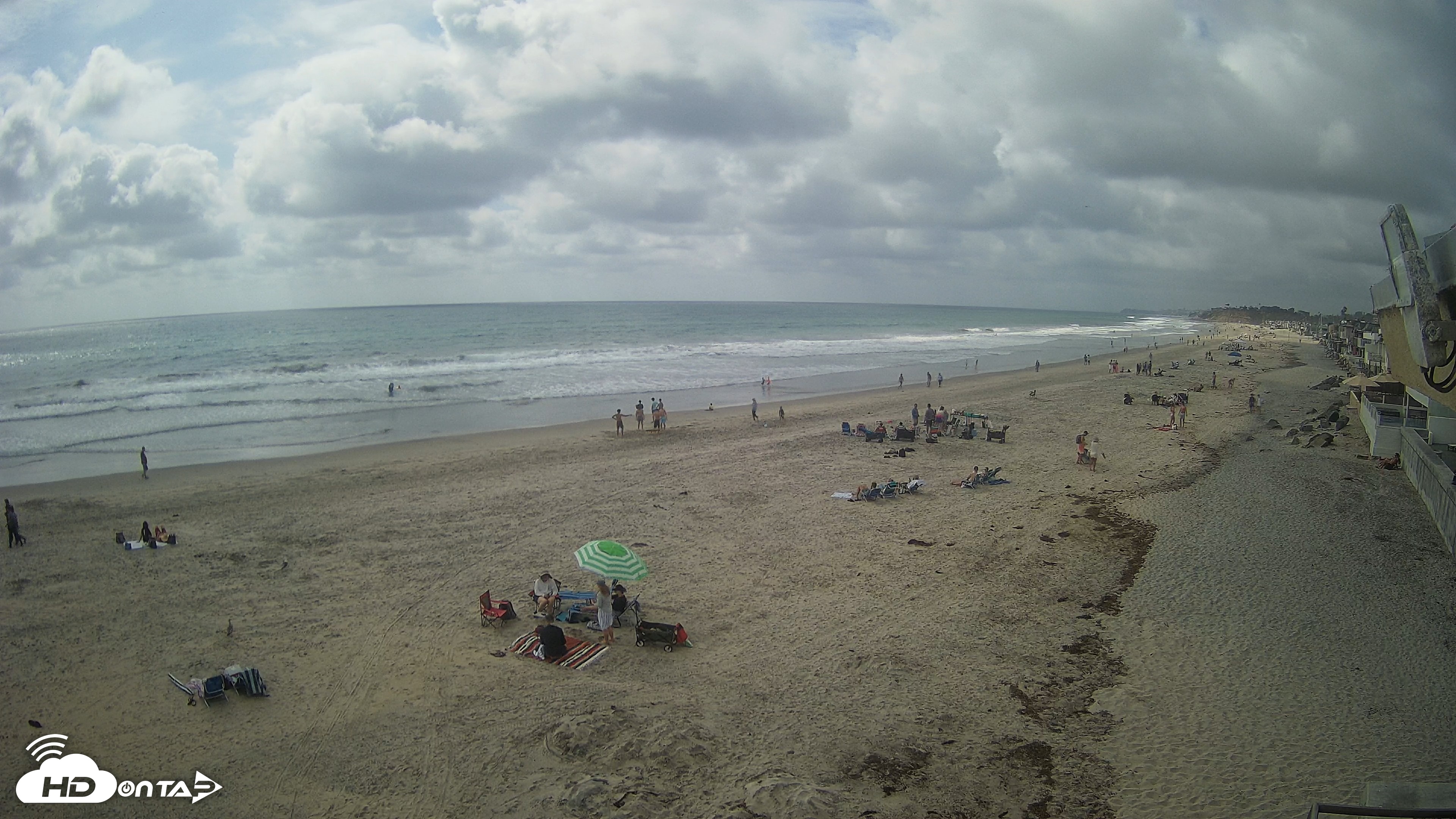 Snapshot of 17th St. Del Mar Beach - 4K NW View Live Cam taken May 16, 2026, 3:43pm PDT