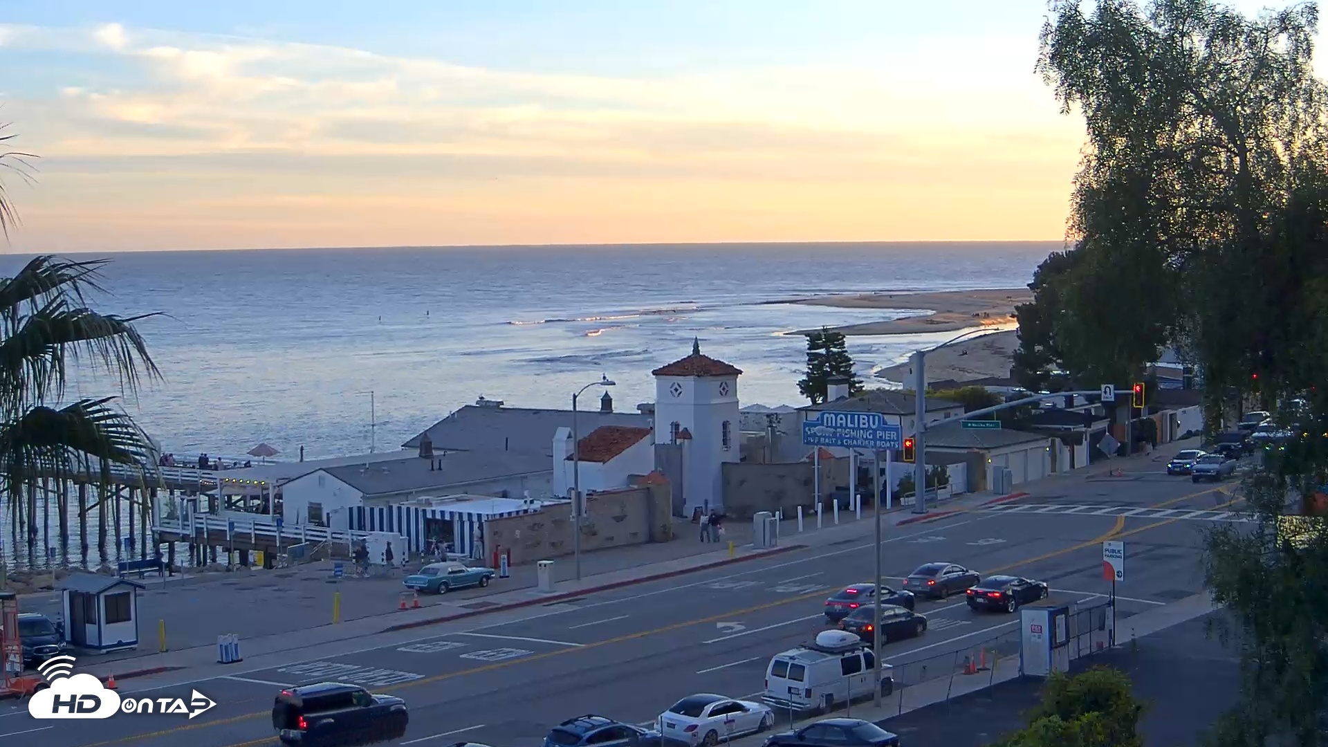 Snapshot of Malibu Pier Live Webcam taken Feb 23, 2026, 5:33pm PST