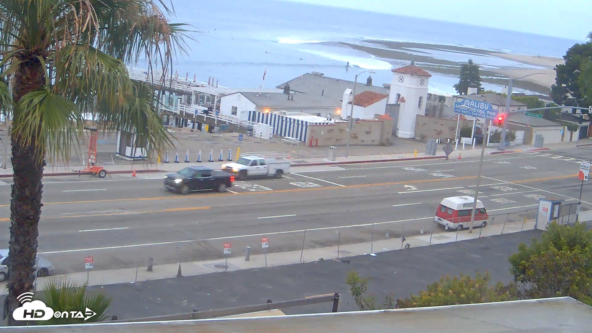 Snapshot of Malibu Pier Live Webcam taken Jun 30, 2026, 5:55am PDT