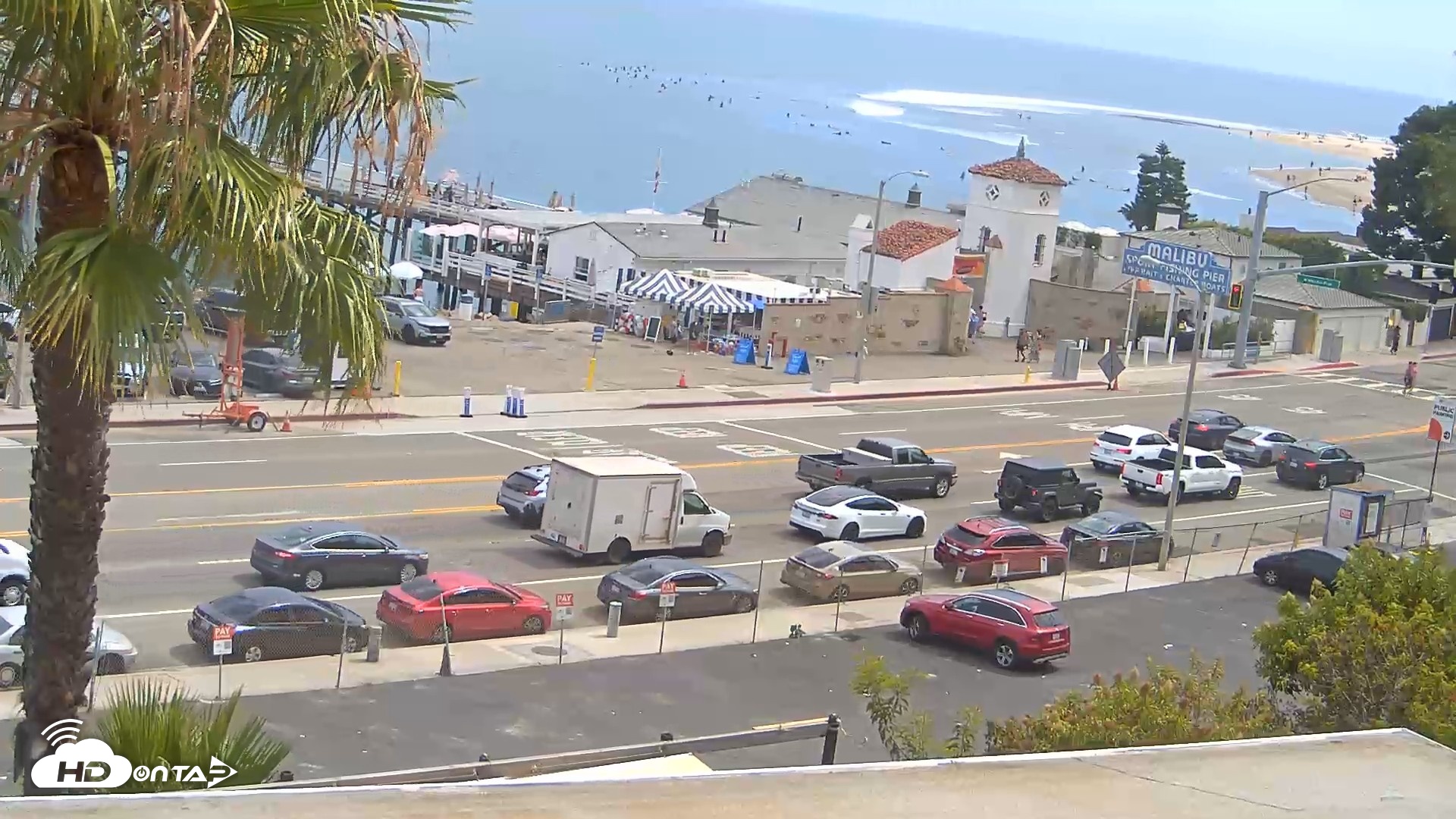 Snapshot of Malibu Pier Live Webcam taken Jul 13, 2026, 3:03pm PDT