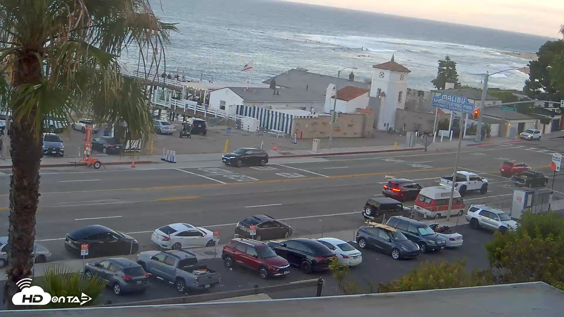 Snapshot of Malibu Pier Live Webcam taken Jun 27, 2026, 7:52pm PDT