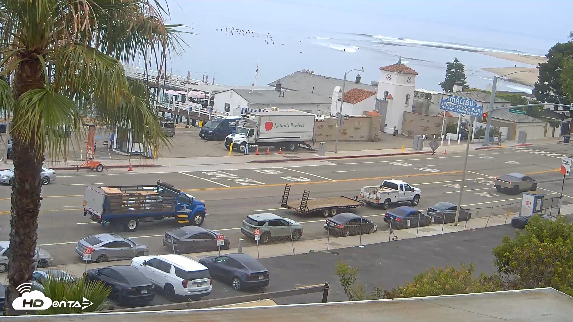 Snapshot of Malibu Pier Live Webcam taken Jul 2, 2026, 9:08am PDT